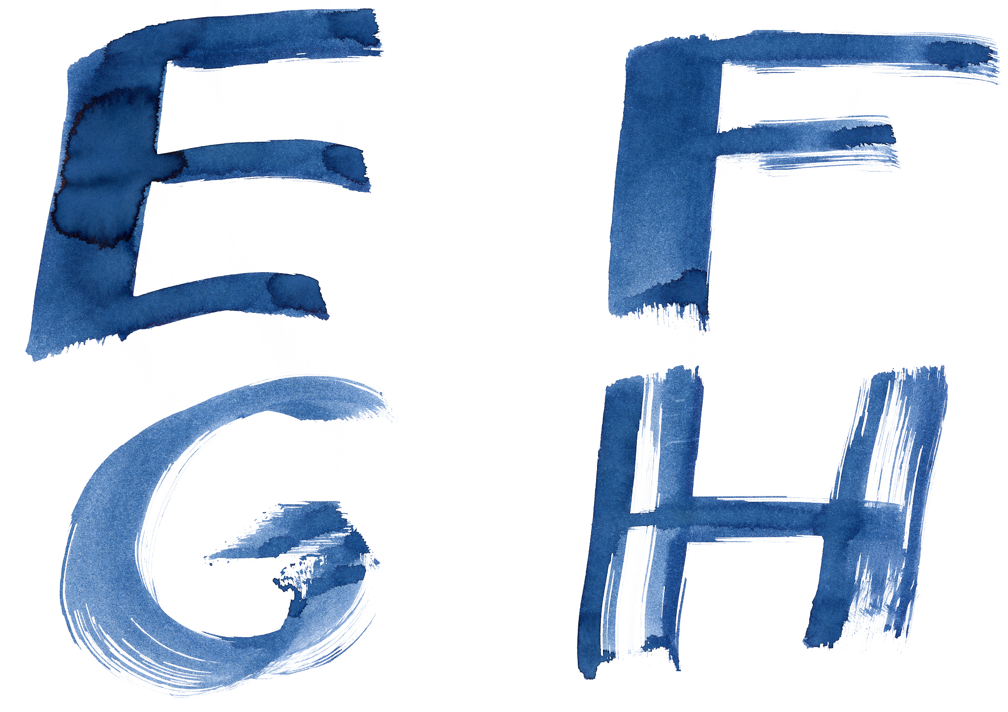 blue alphabet