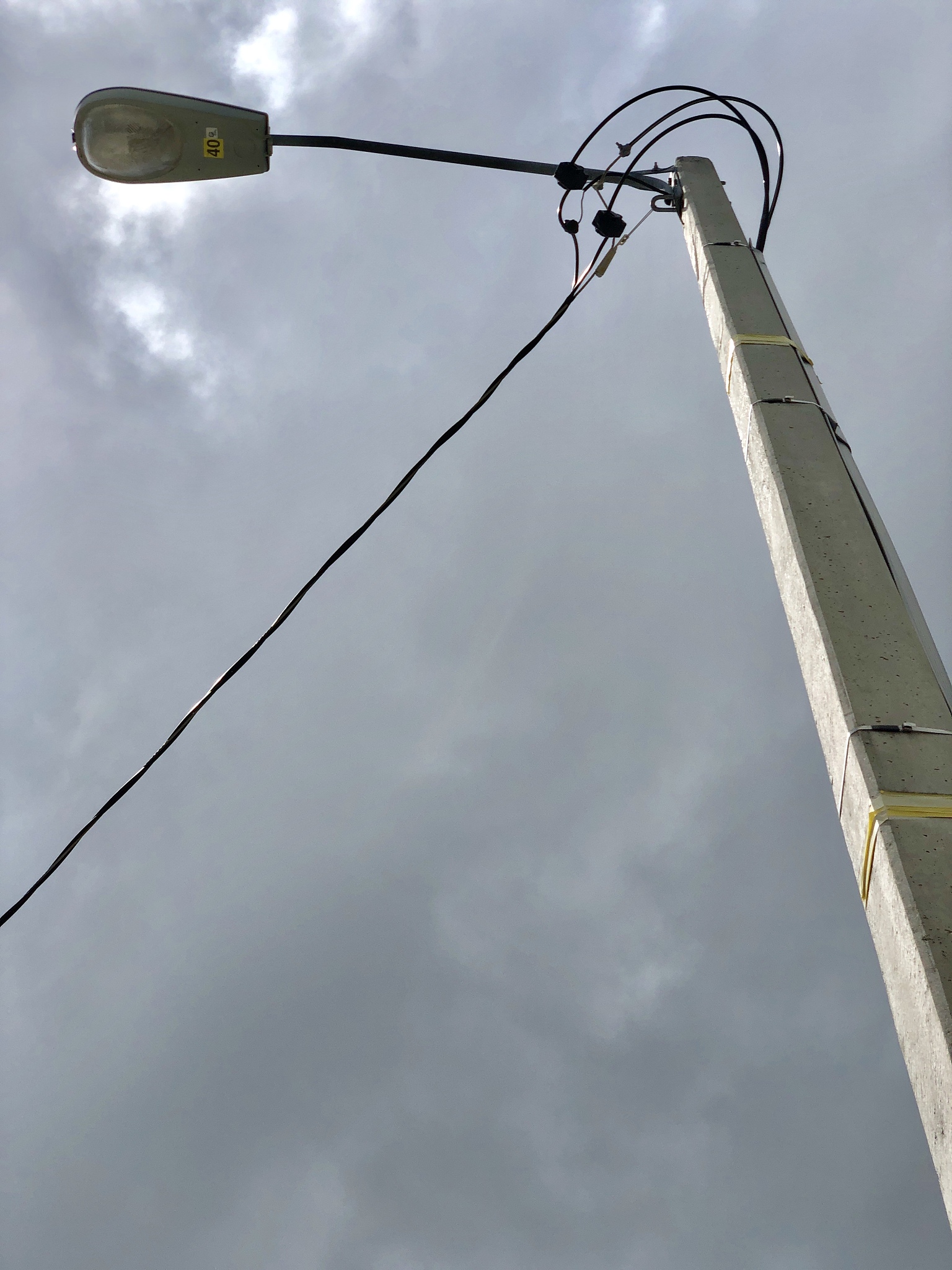 lamp under the sky