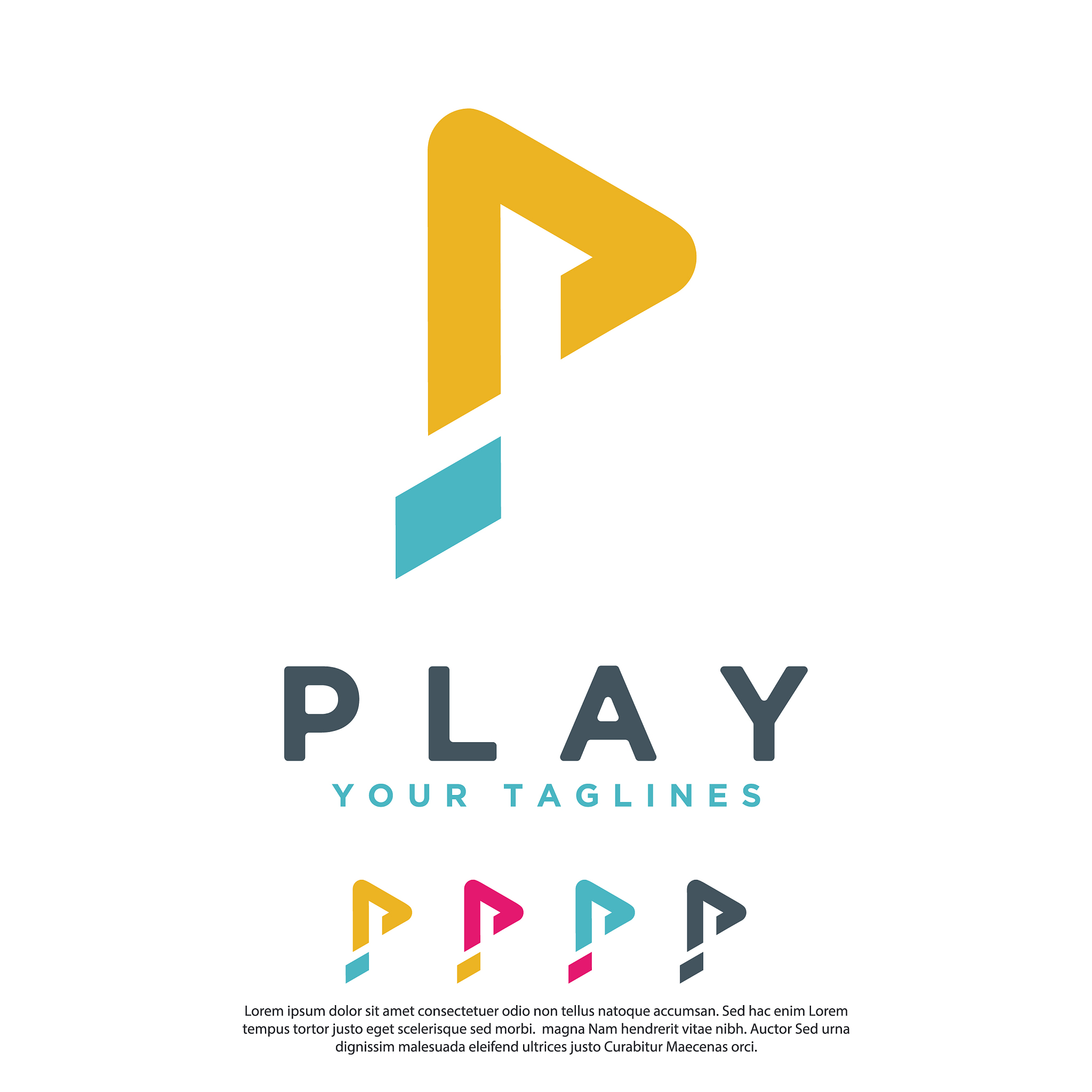 工业风珠光粉企业Logo设计：深邃三色渐变SVG代码