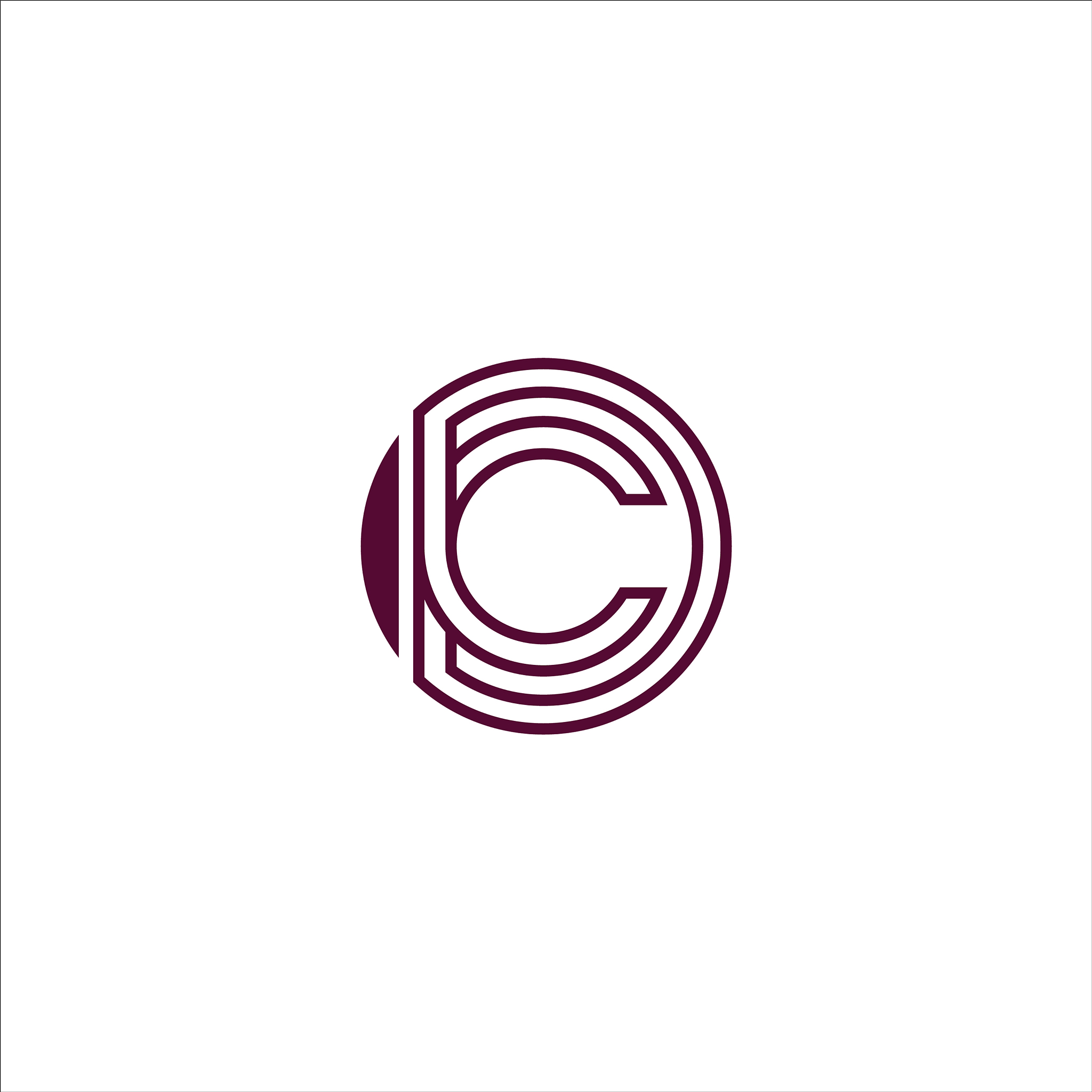 initial logo cd dc letter logo design