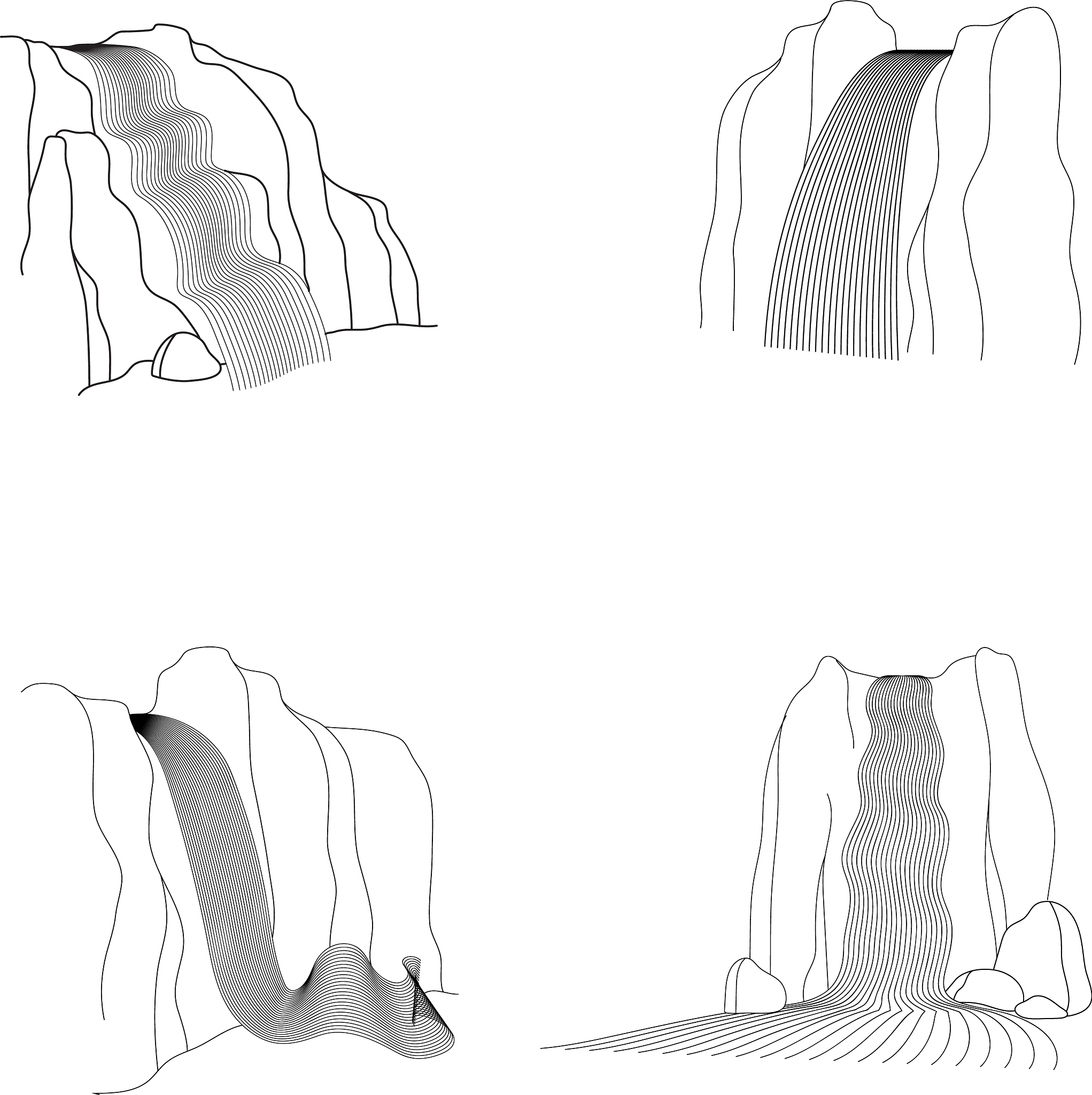 流水运动会导致山脊线变化吗