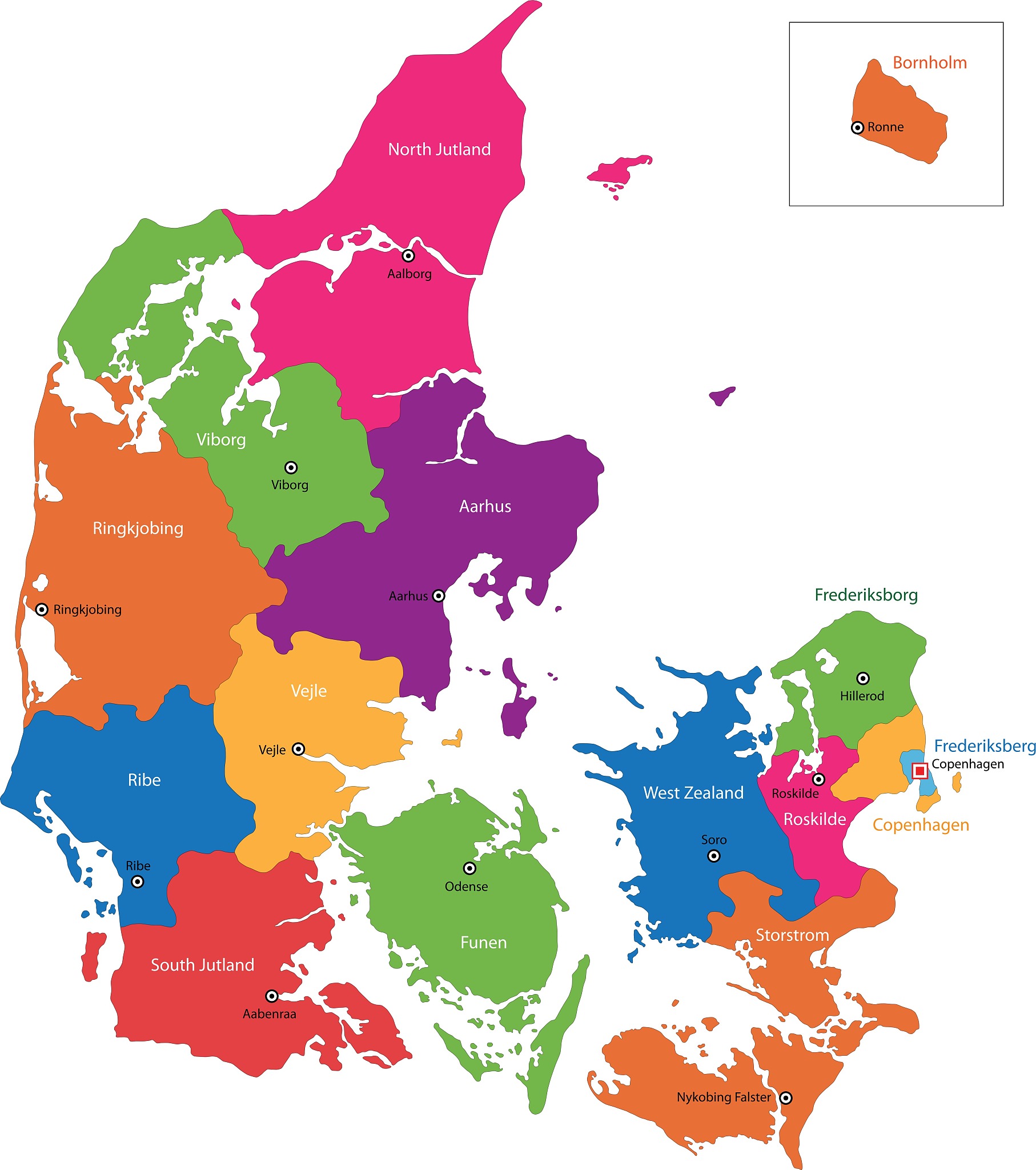 denmark map