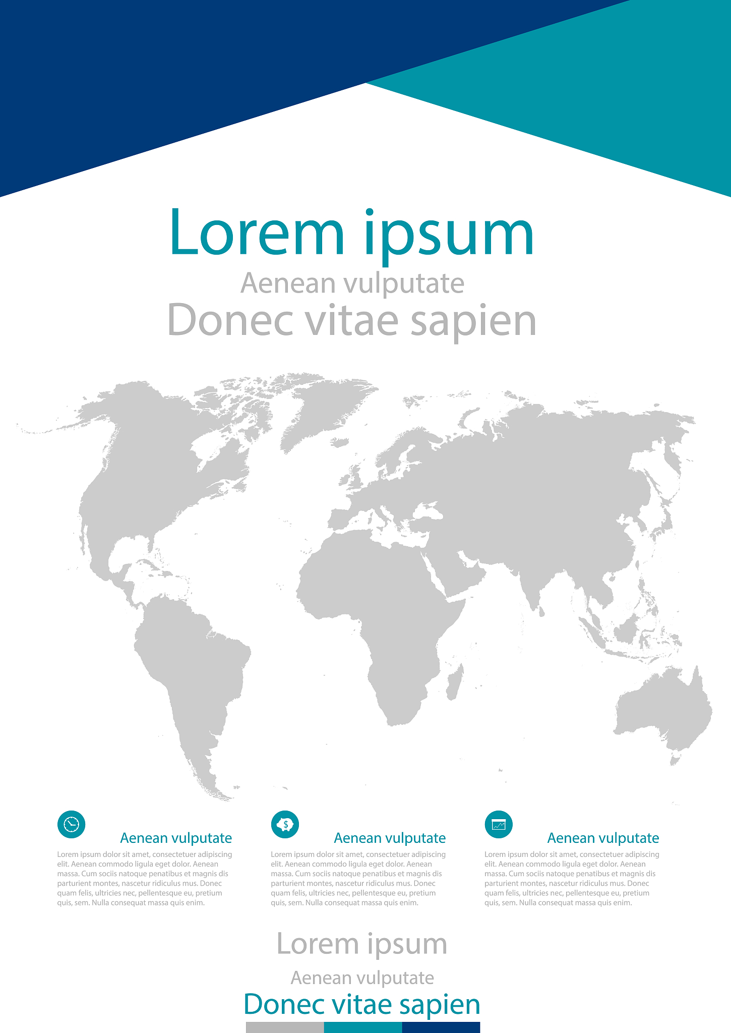 leaflet cover presentation abstract geometric background, layout
