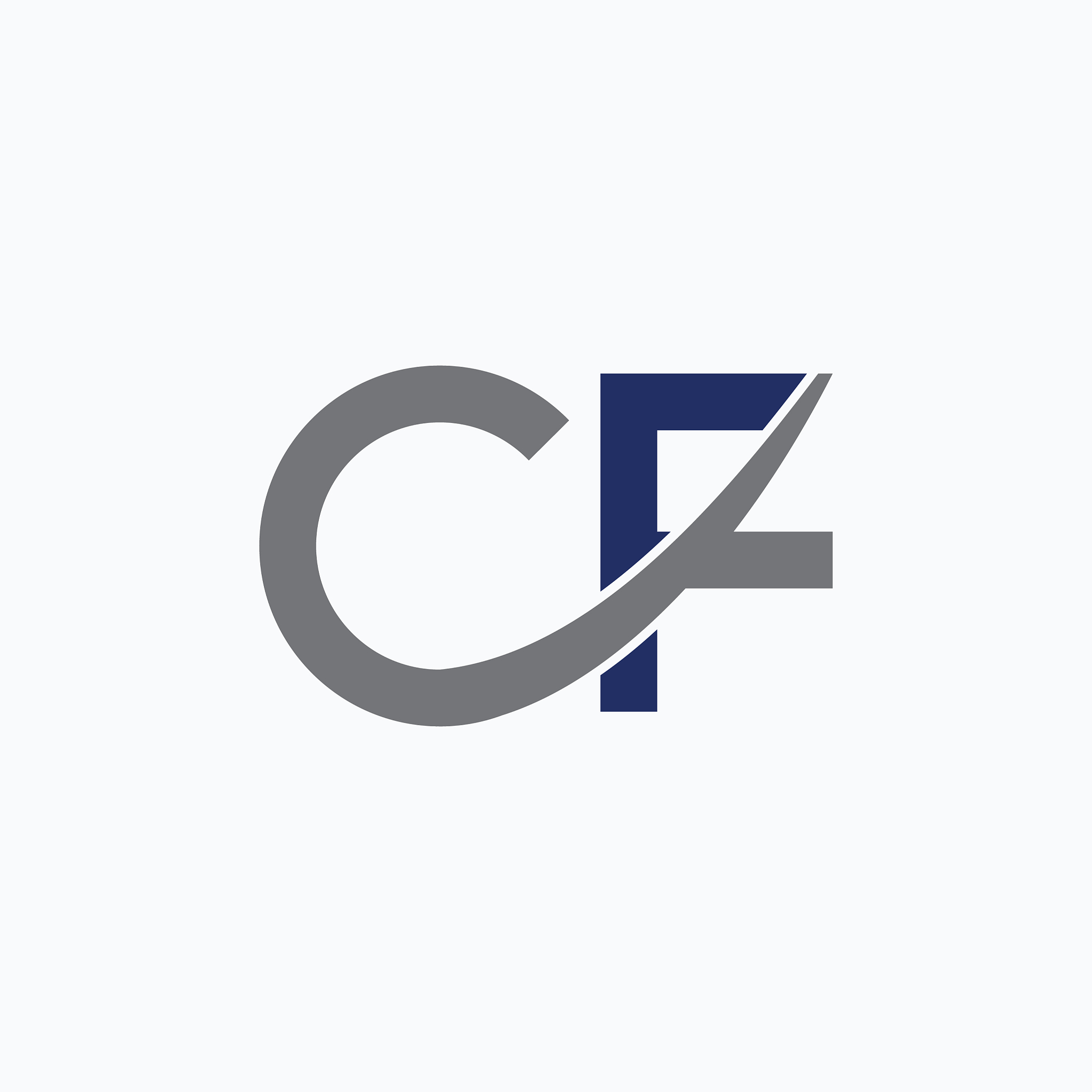 letter cf design logo