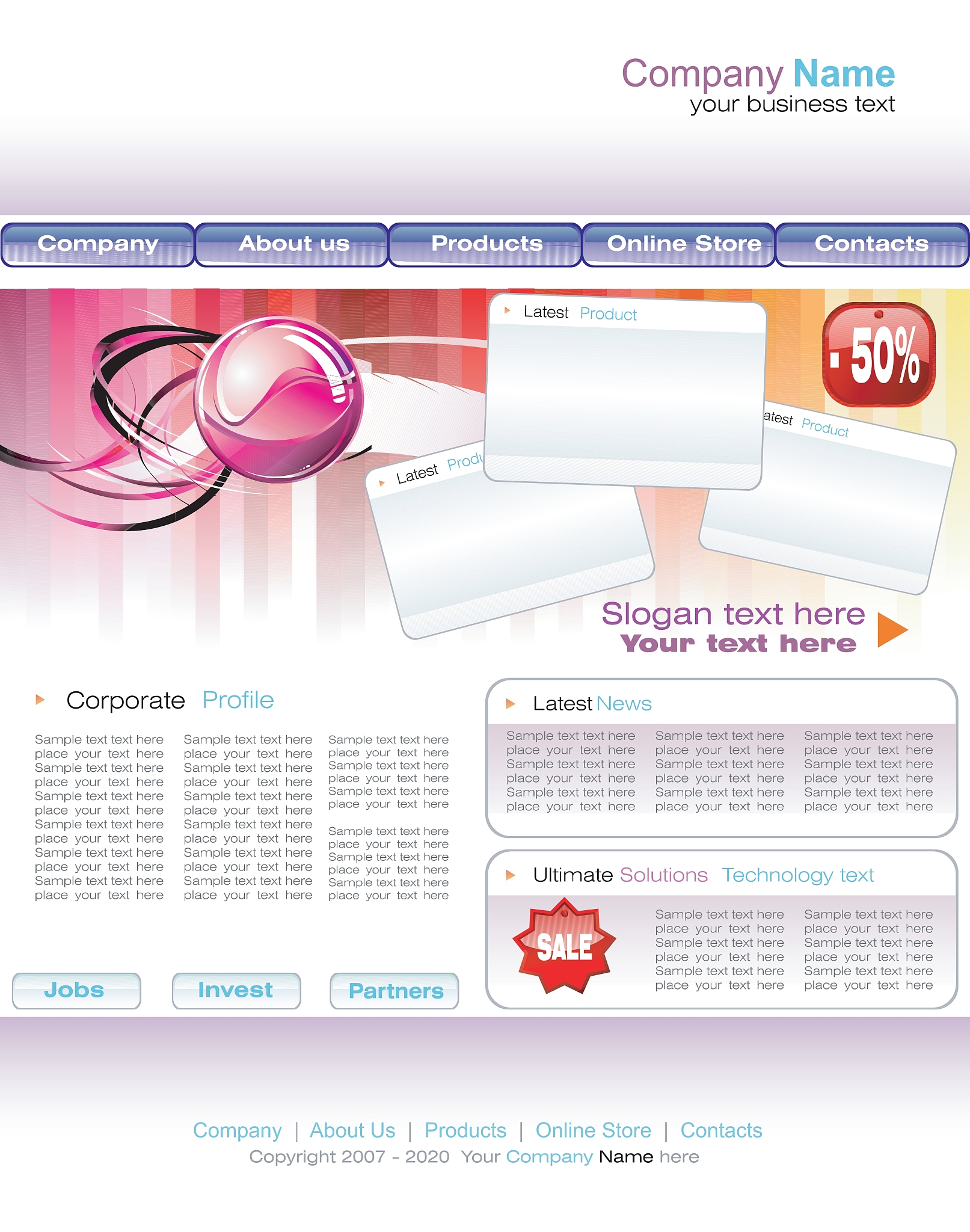 web site template