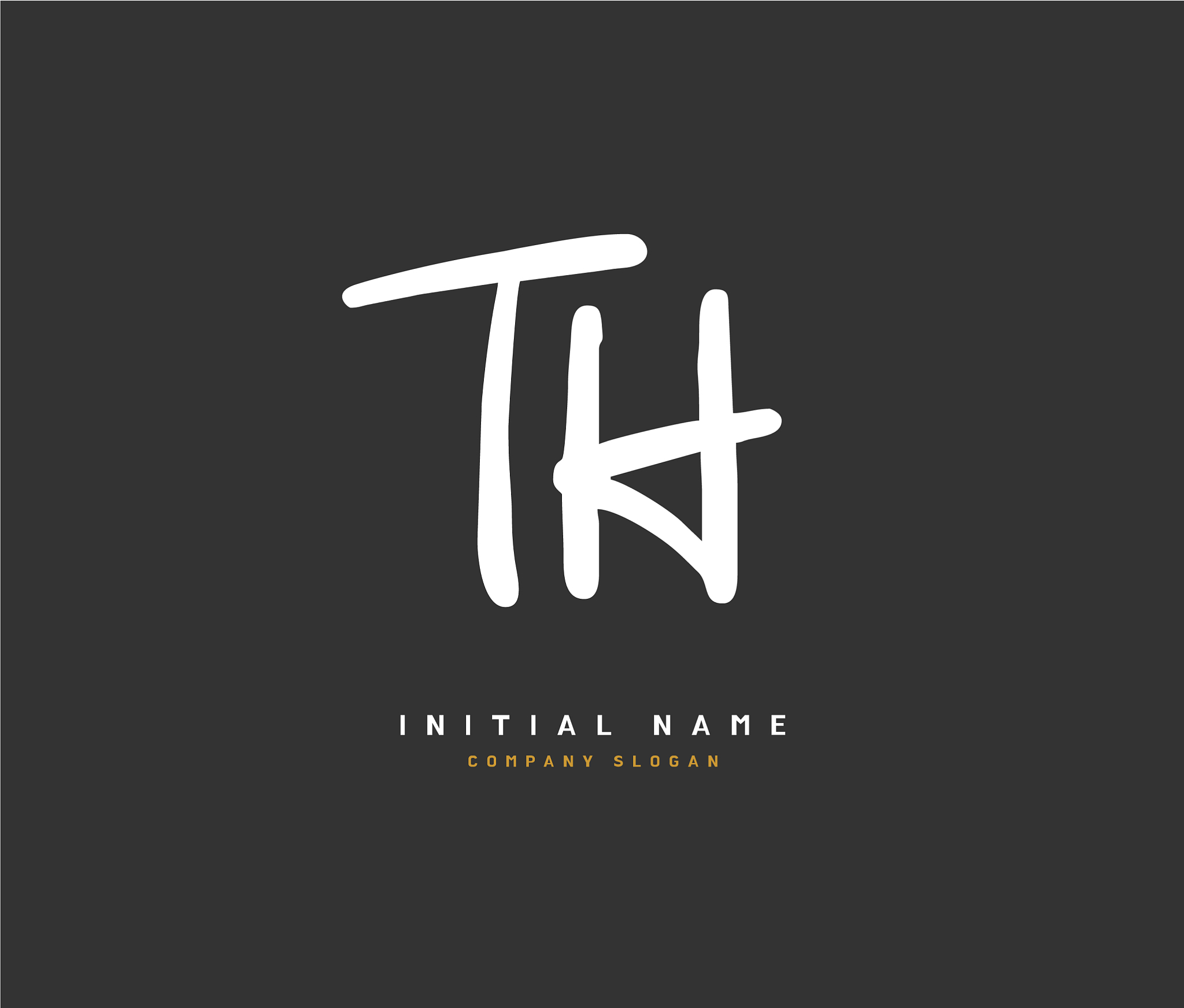 t h th beauty initial logo handwriting logo of