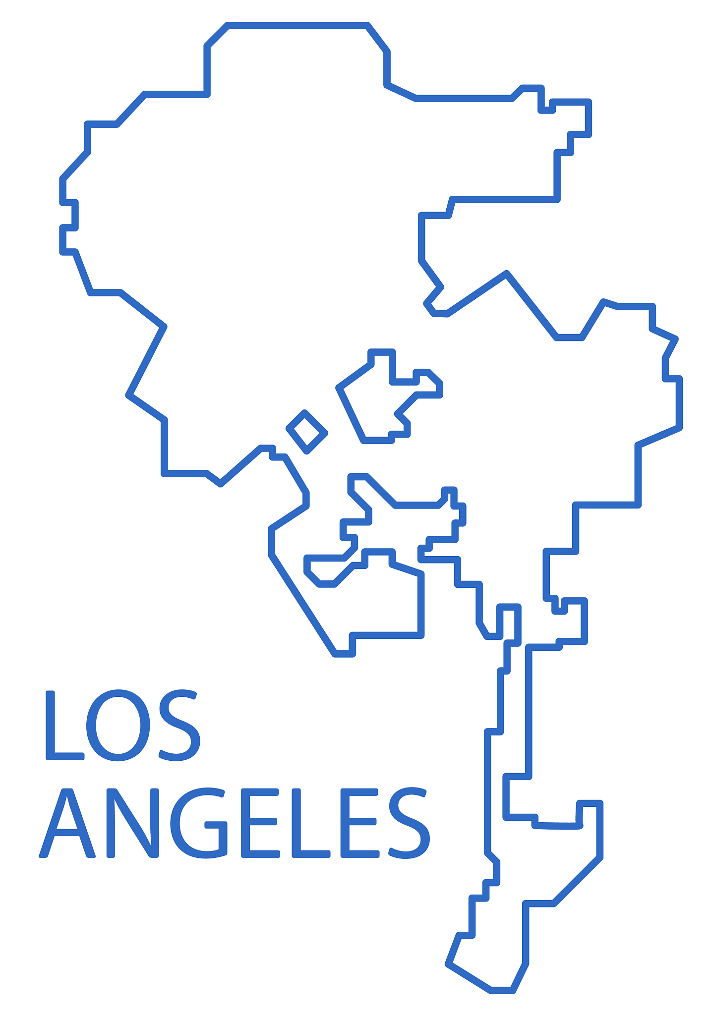 los angeles map