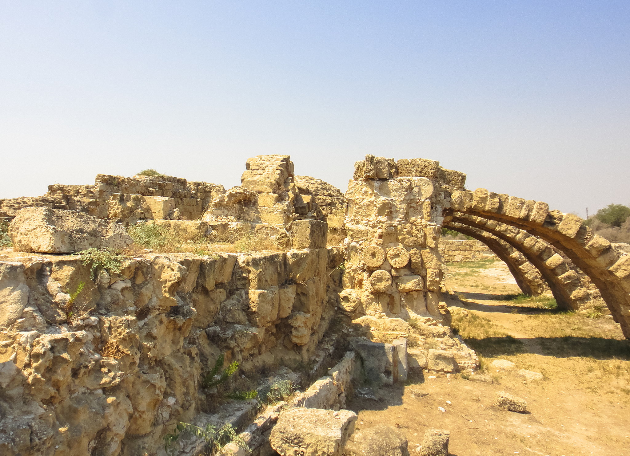 salamis ancient city ruins. famagusta. northern cyprus