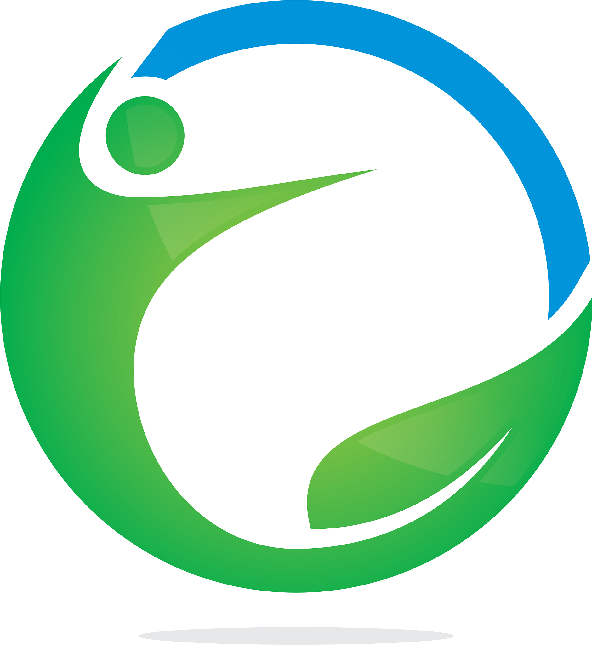 eco people sport abstract logo image