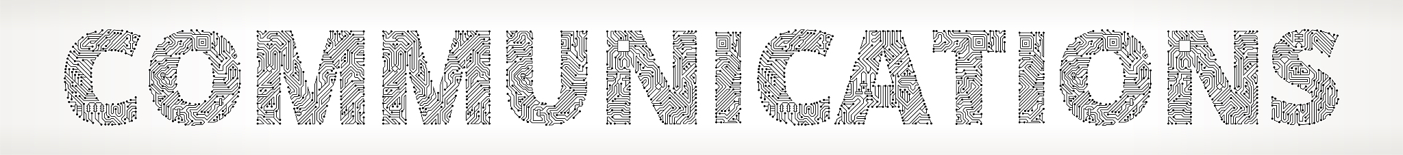 communications circuit board vector buttons.