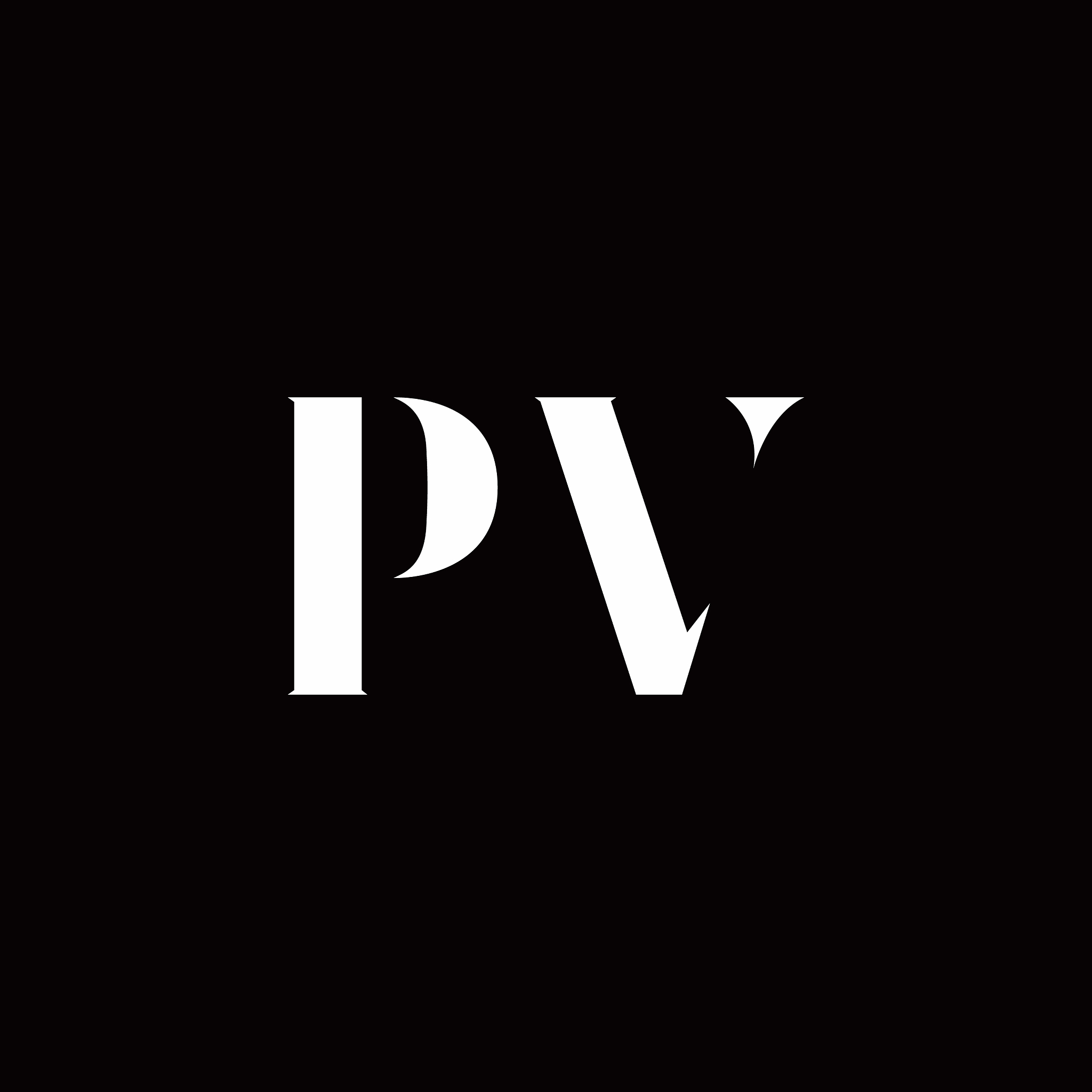 pv logo letter initial logo designs template