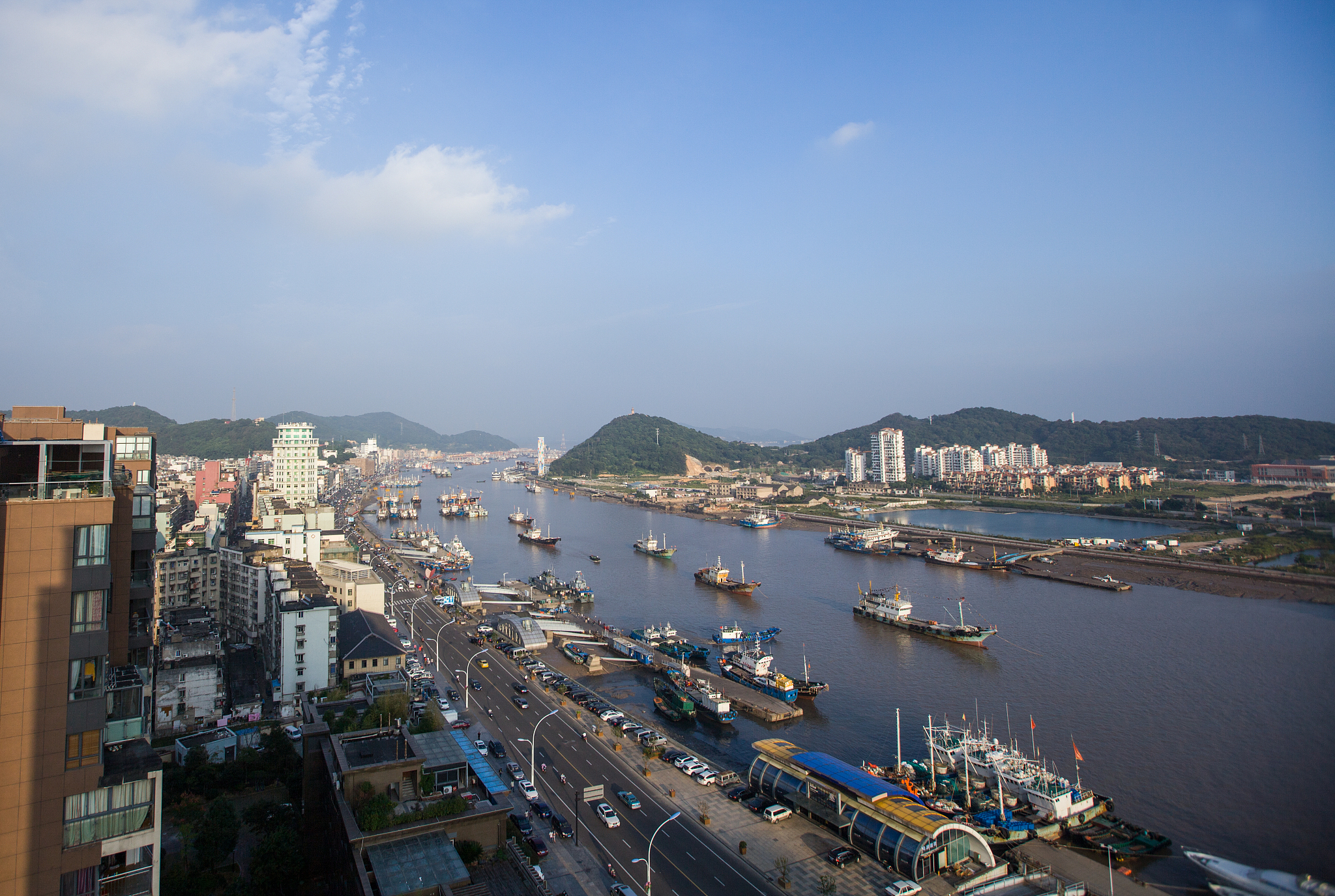 浙江省舟山群岛沈家门渔港