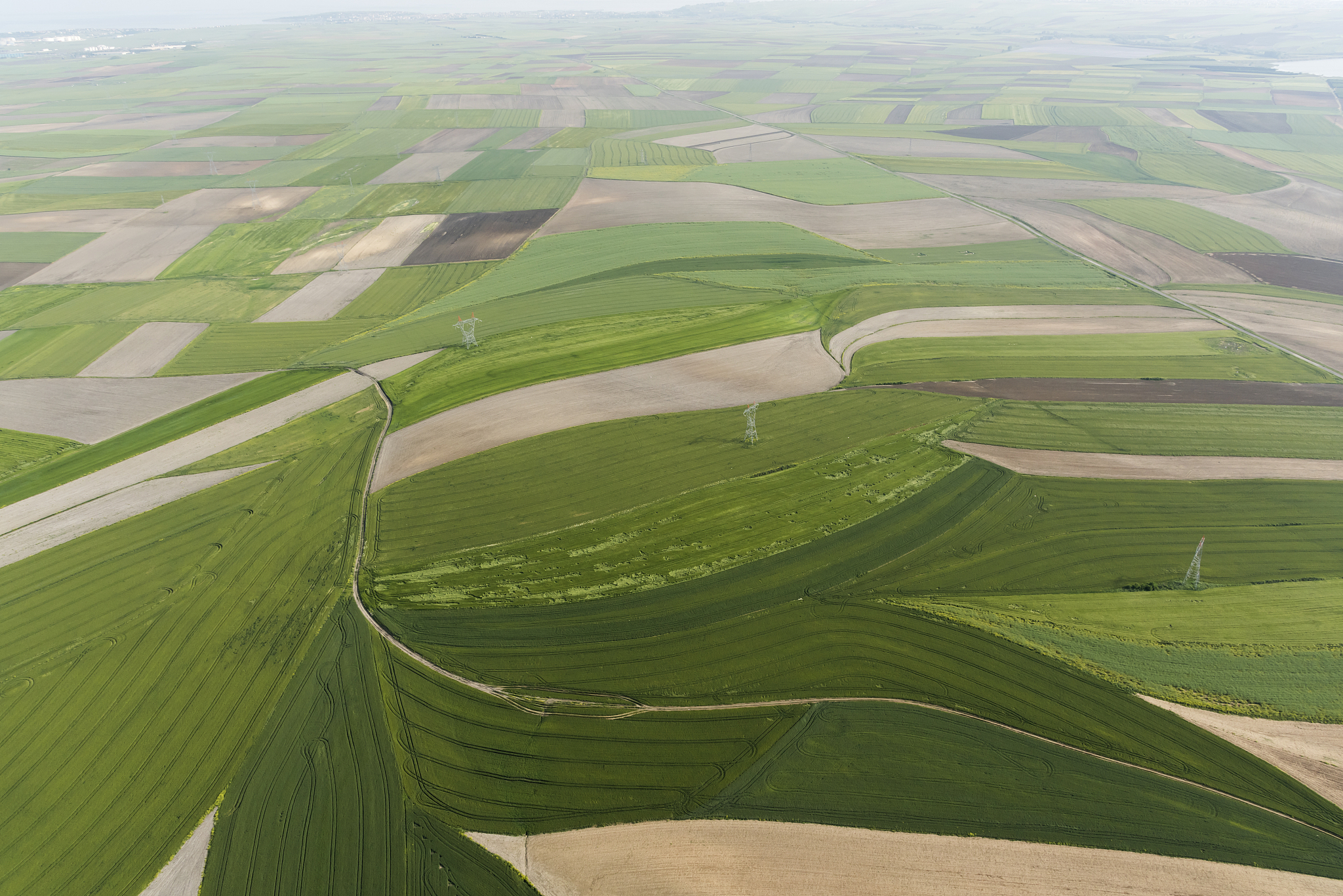 aerial view of landscape