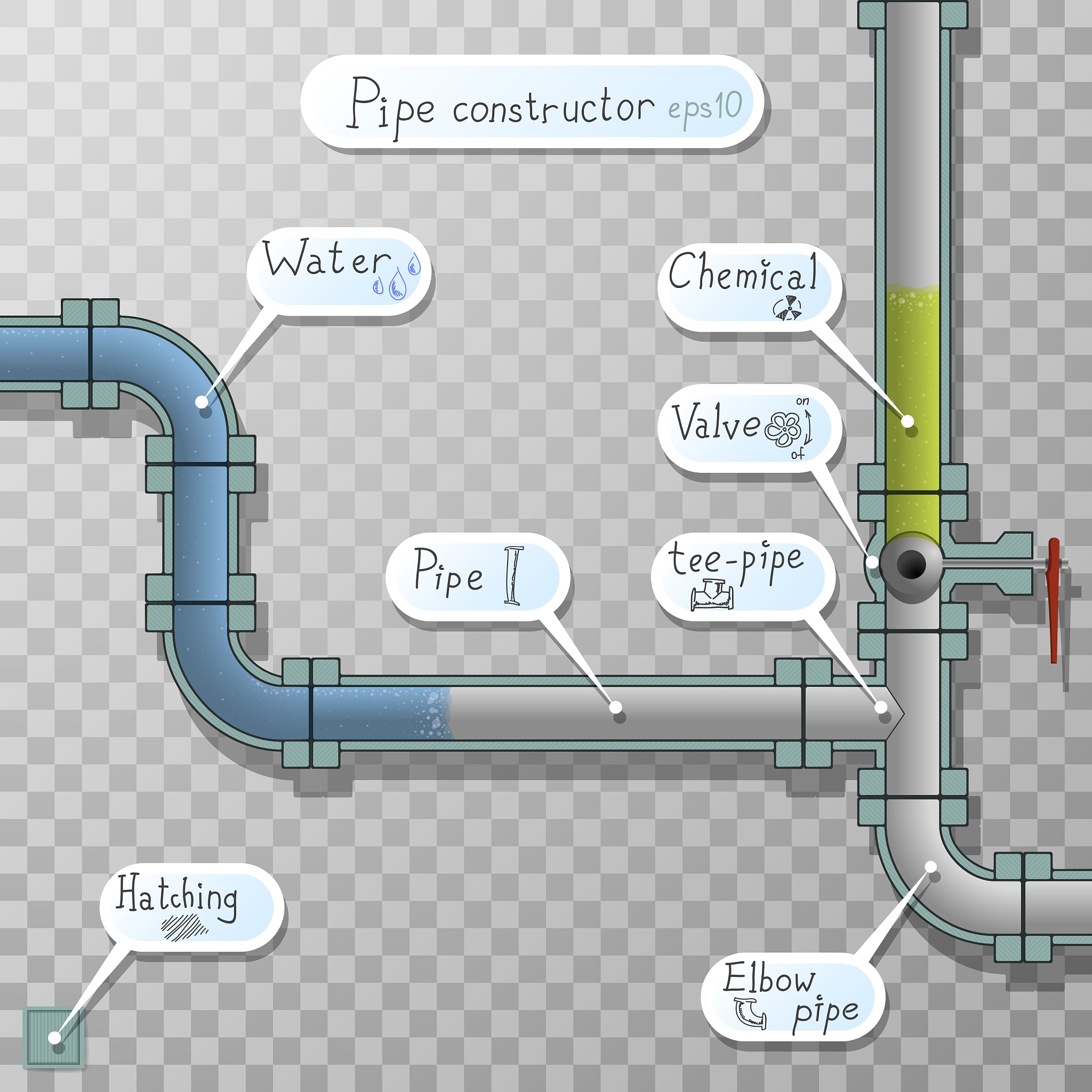 MATLAB 水管动画应用程序 | 水流循环效果