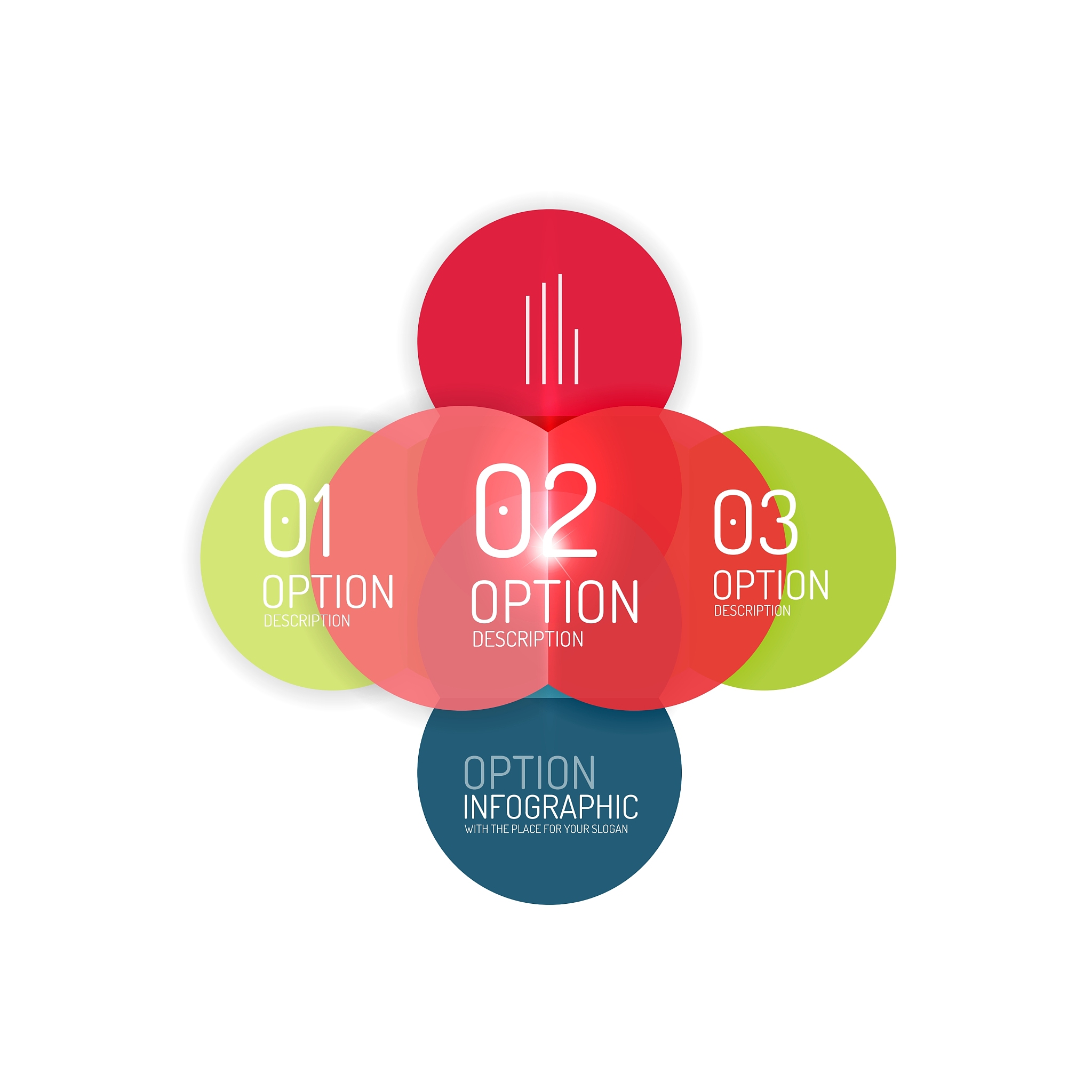 geometric modern infographic options templates