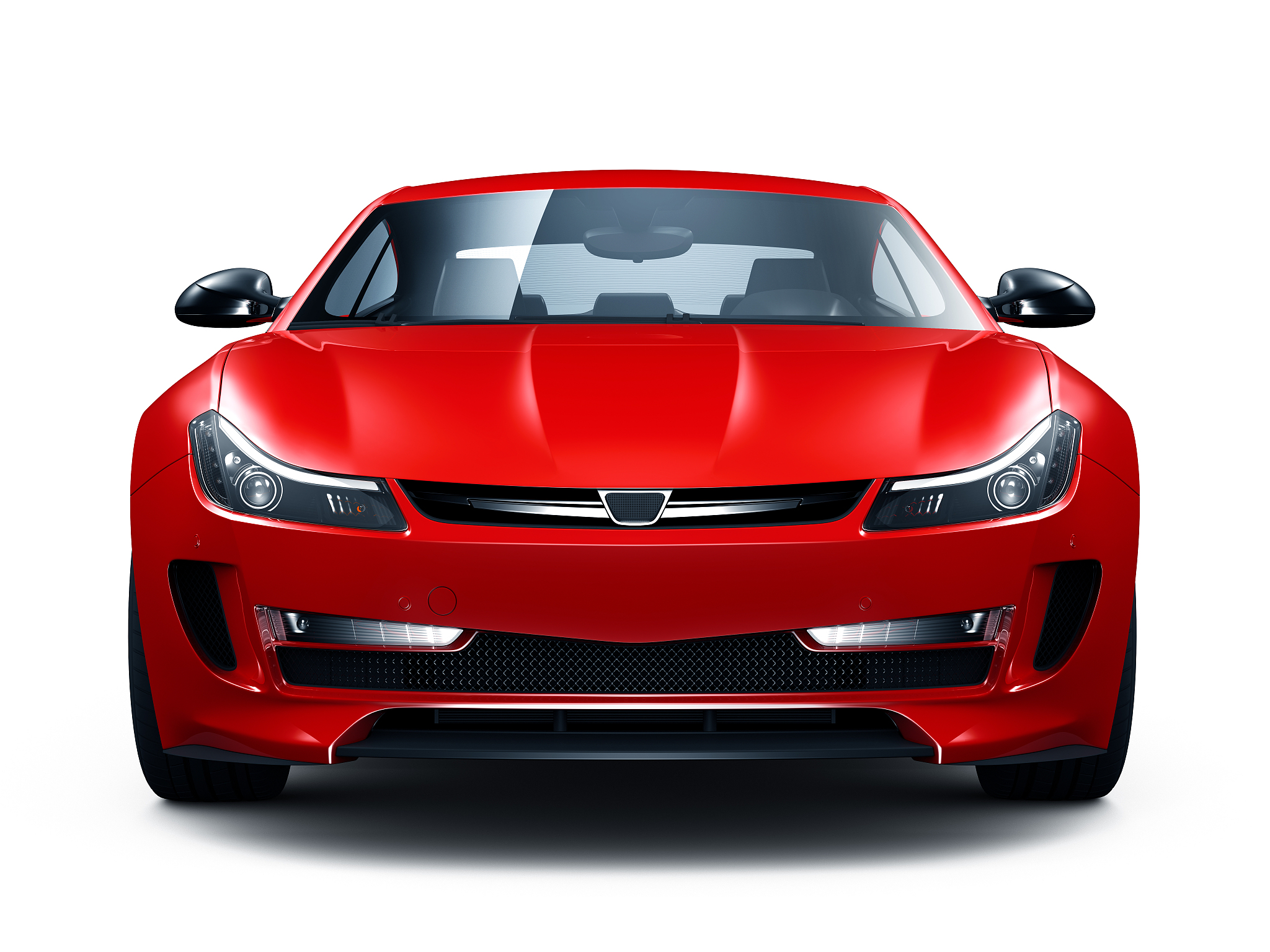 generic red sports car