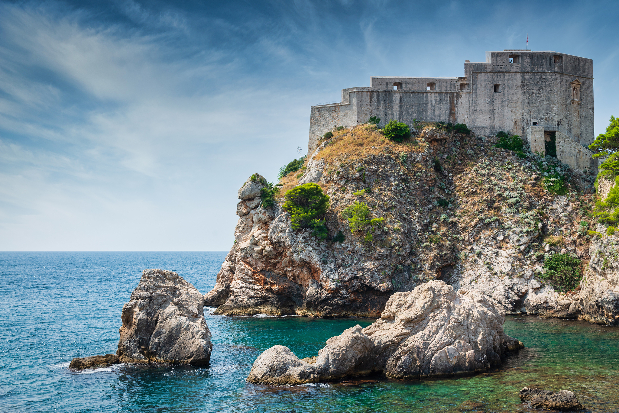 fort lovrijenac in dubrovnik croatia