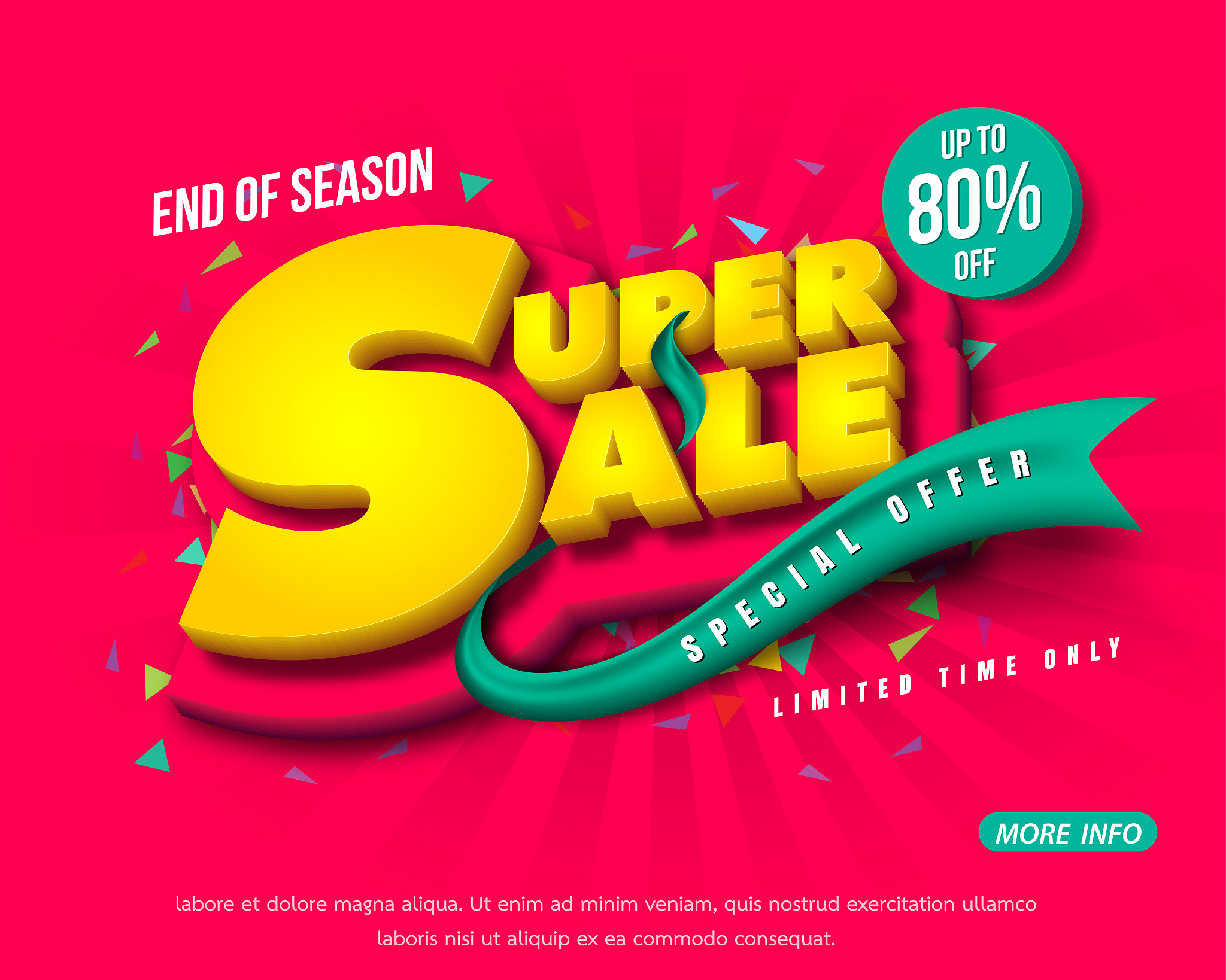 sale banner template design