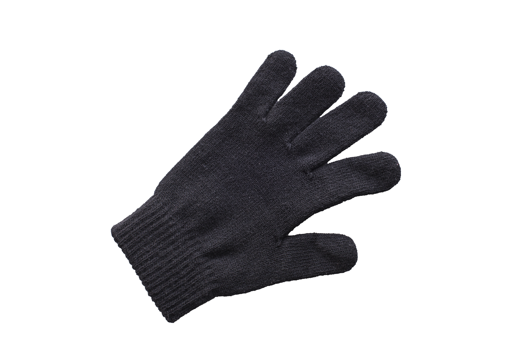 winter black gloves