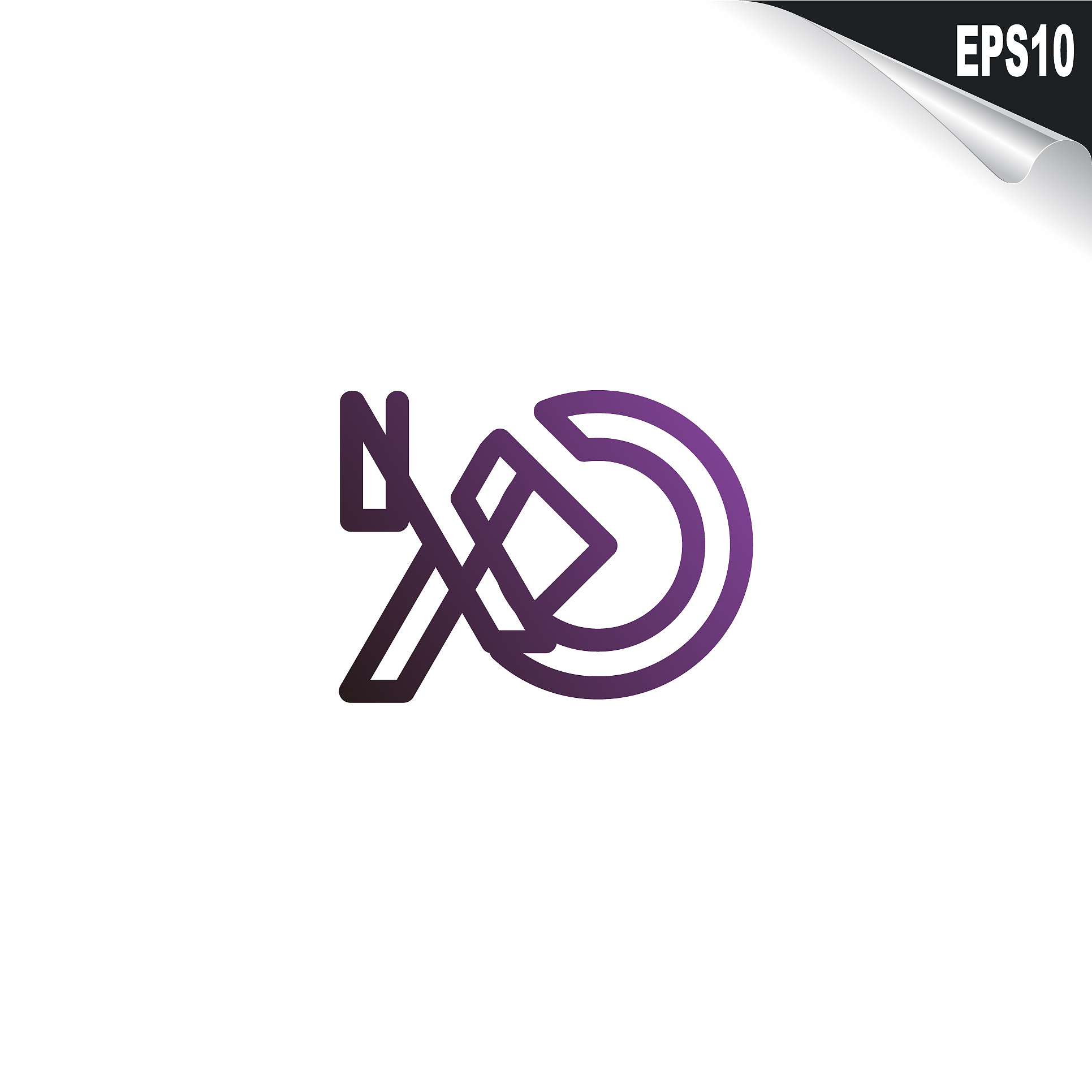 initial ko logo monogram design template simple