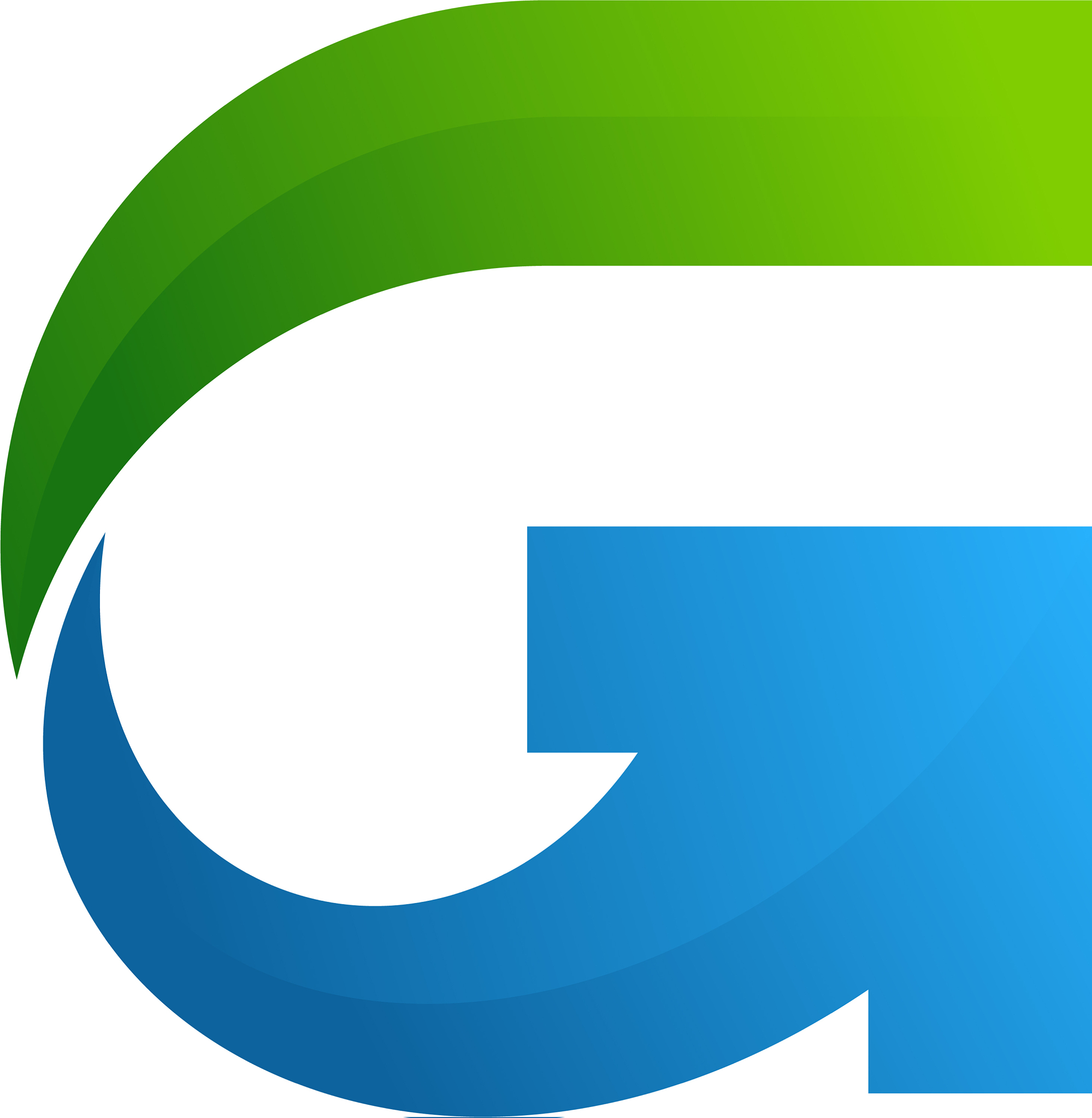 arrow letter g logo icon design