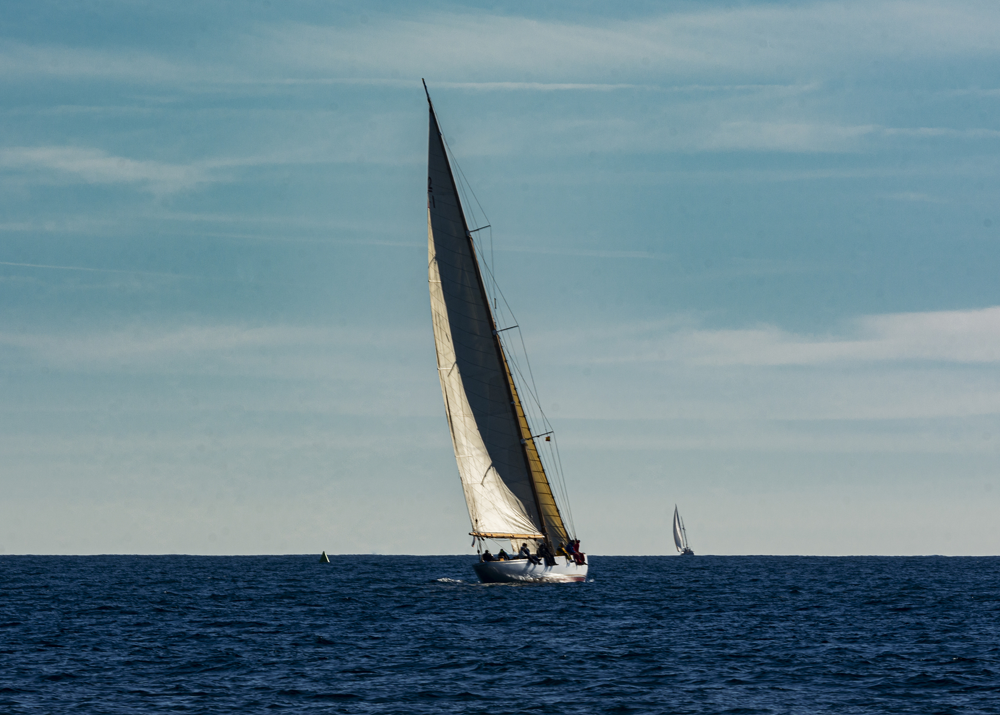 boats sailing through the mediterranean sea