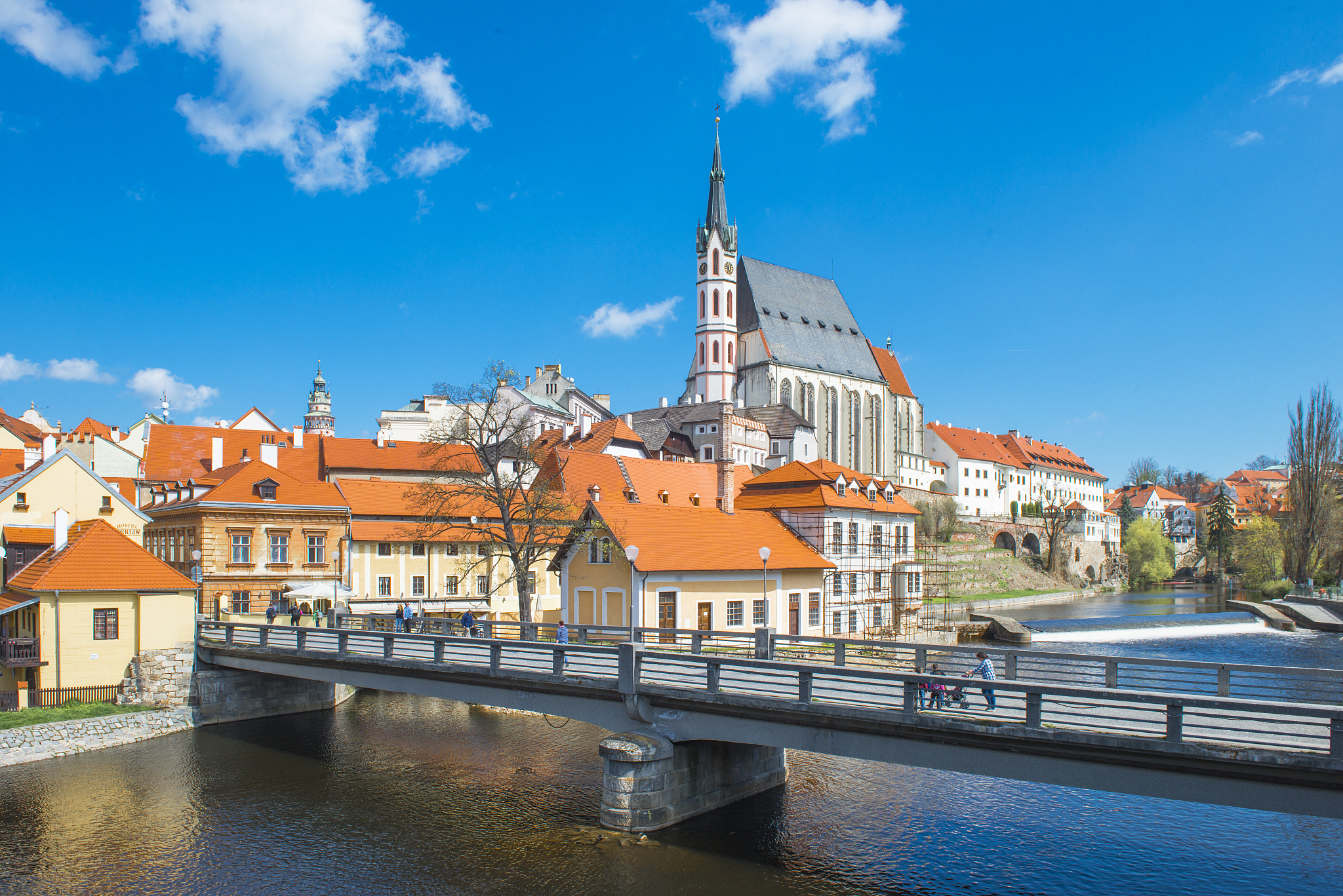 view of cesky krumlov czech republic