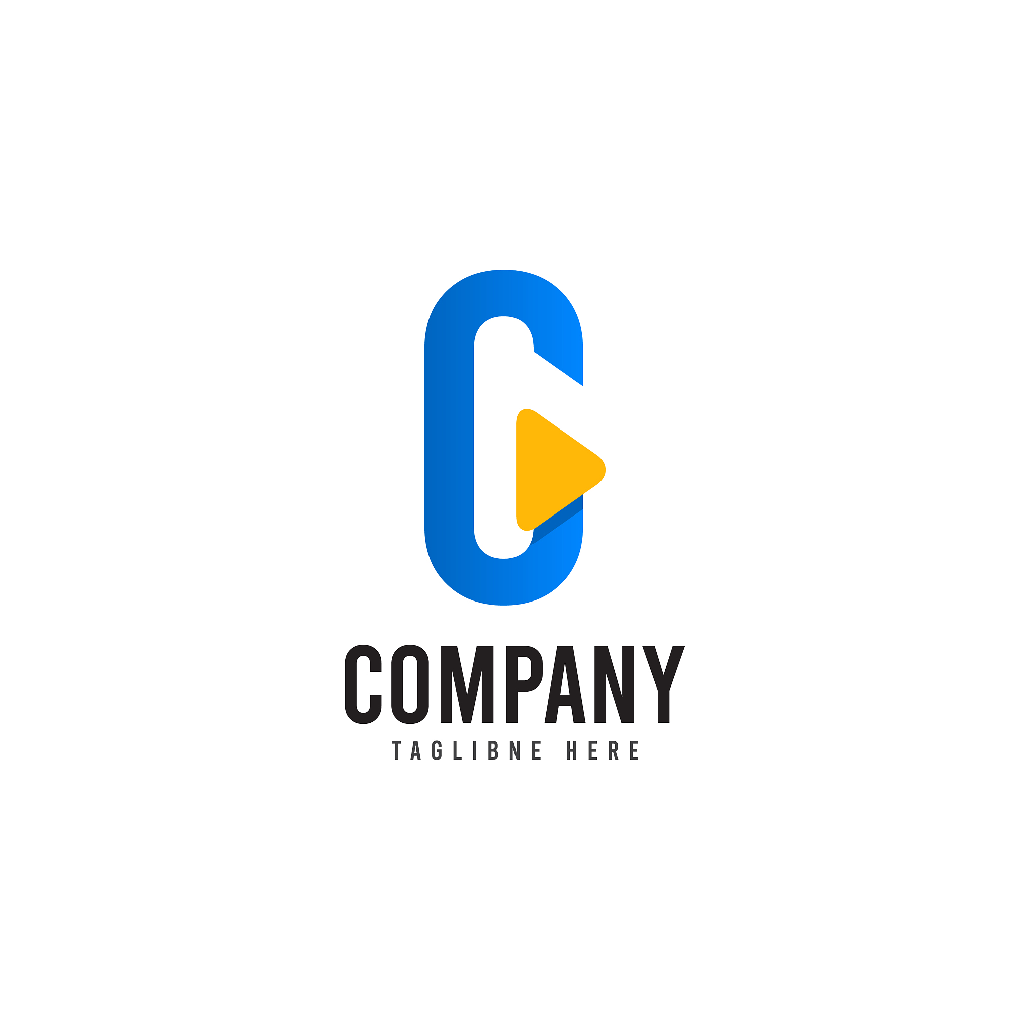 c company logo template design