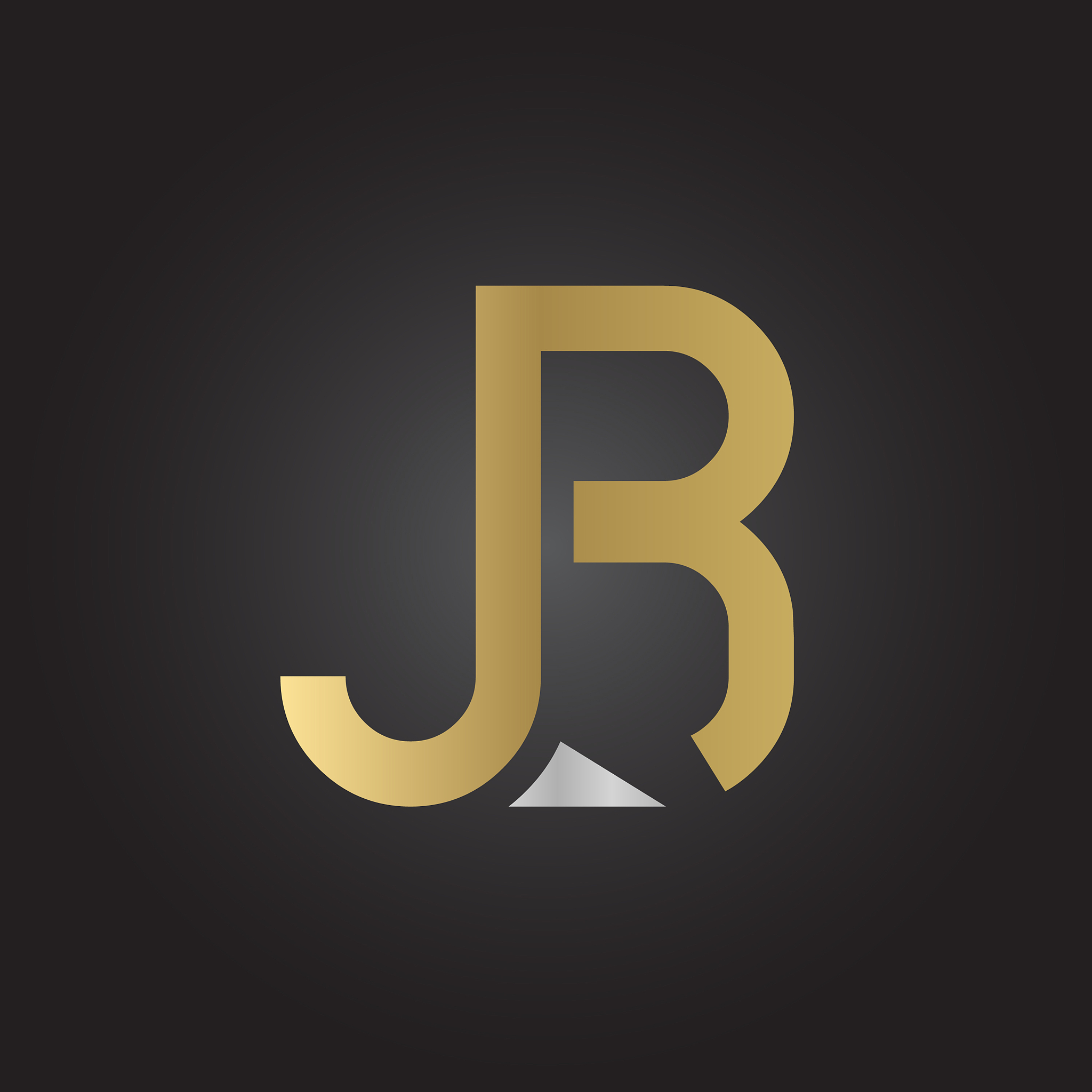 creative letter jb logo design template initial