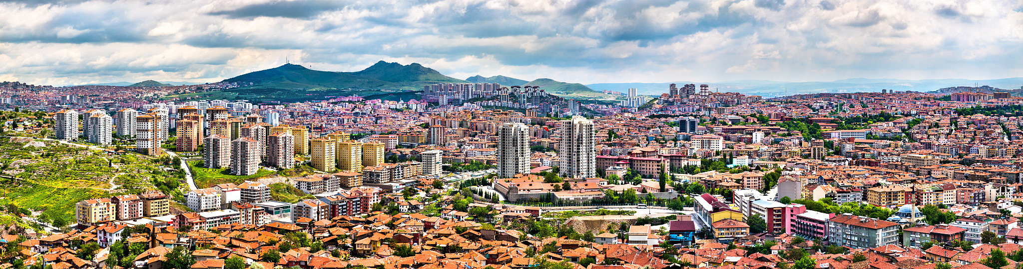 panorama of ankara, the capital of turkey