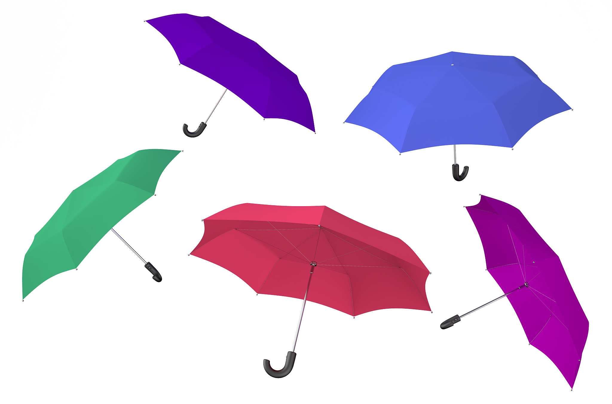 color umbrellas