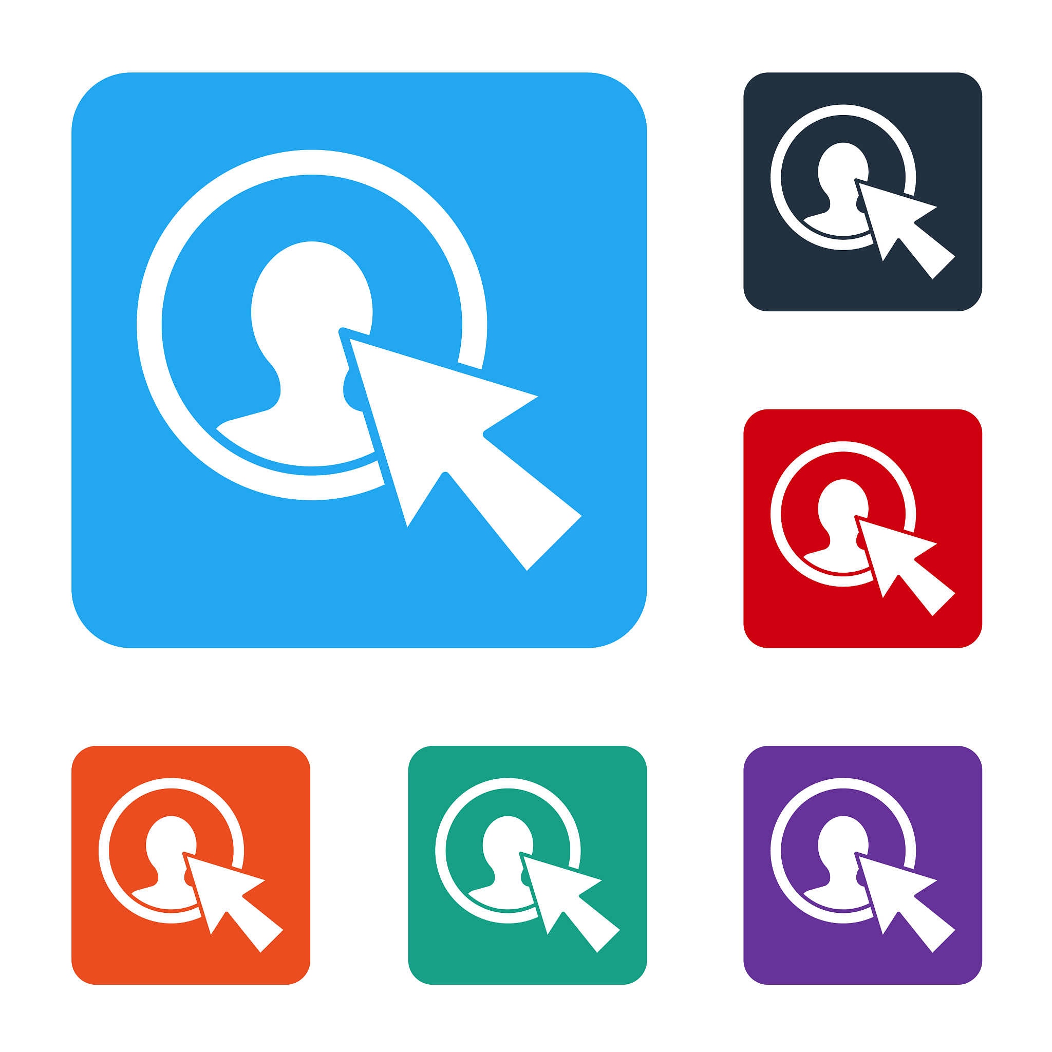 white user man in business suit icon isolated