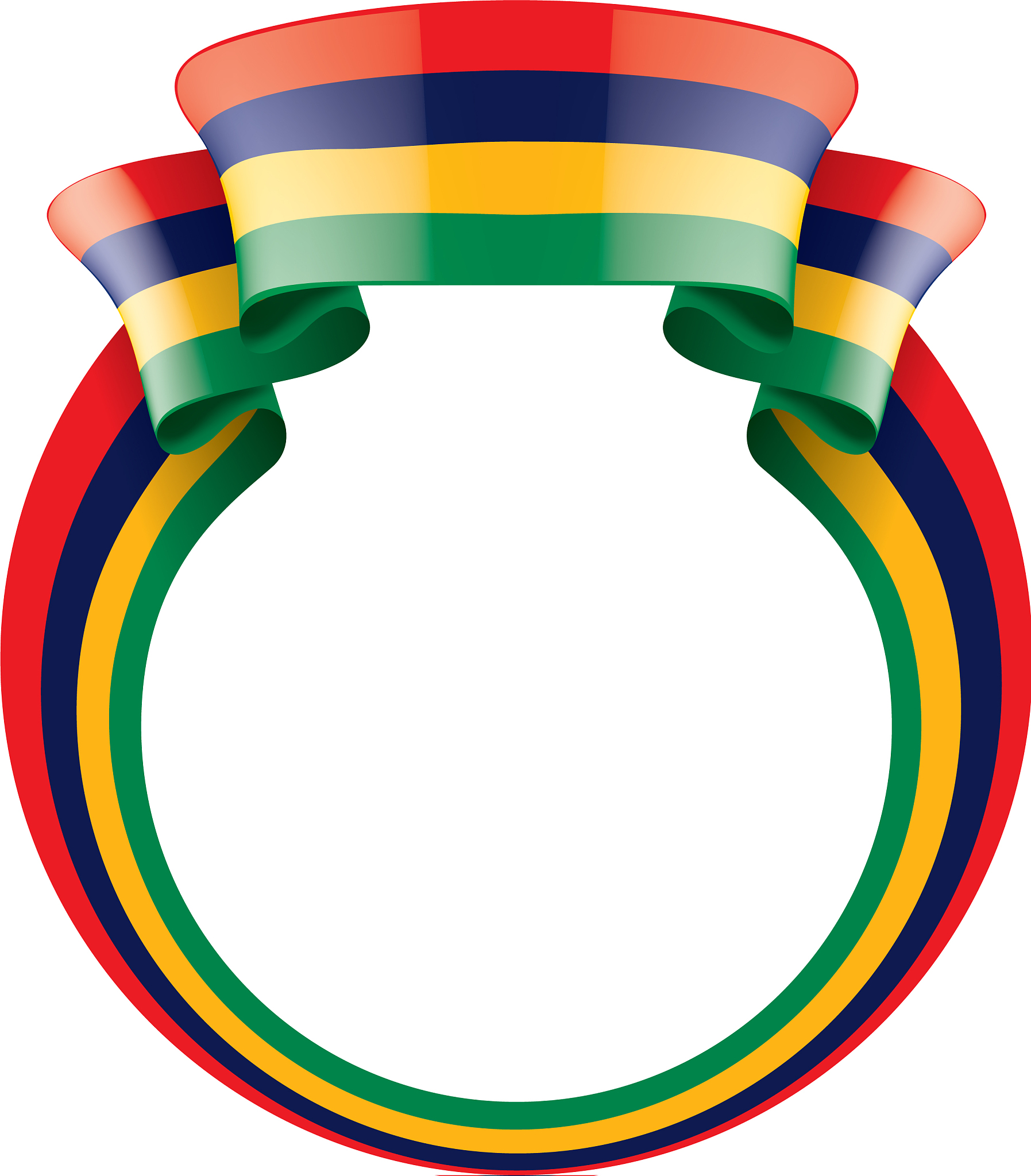 mauritius flag on a white