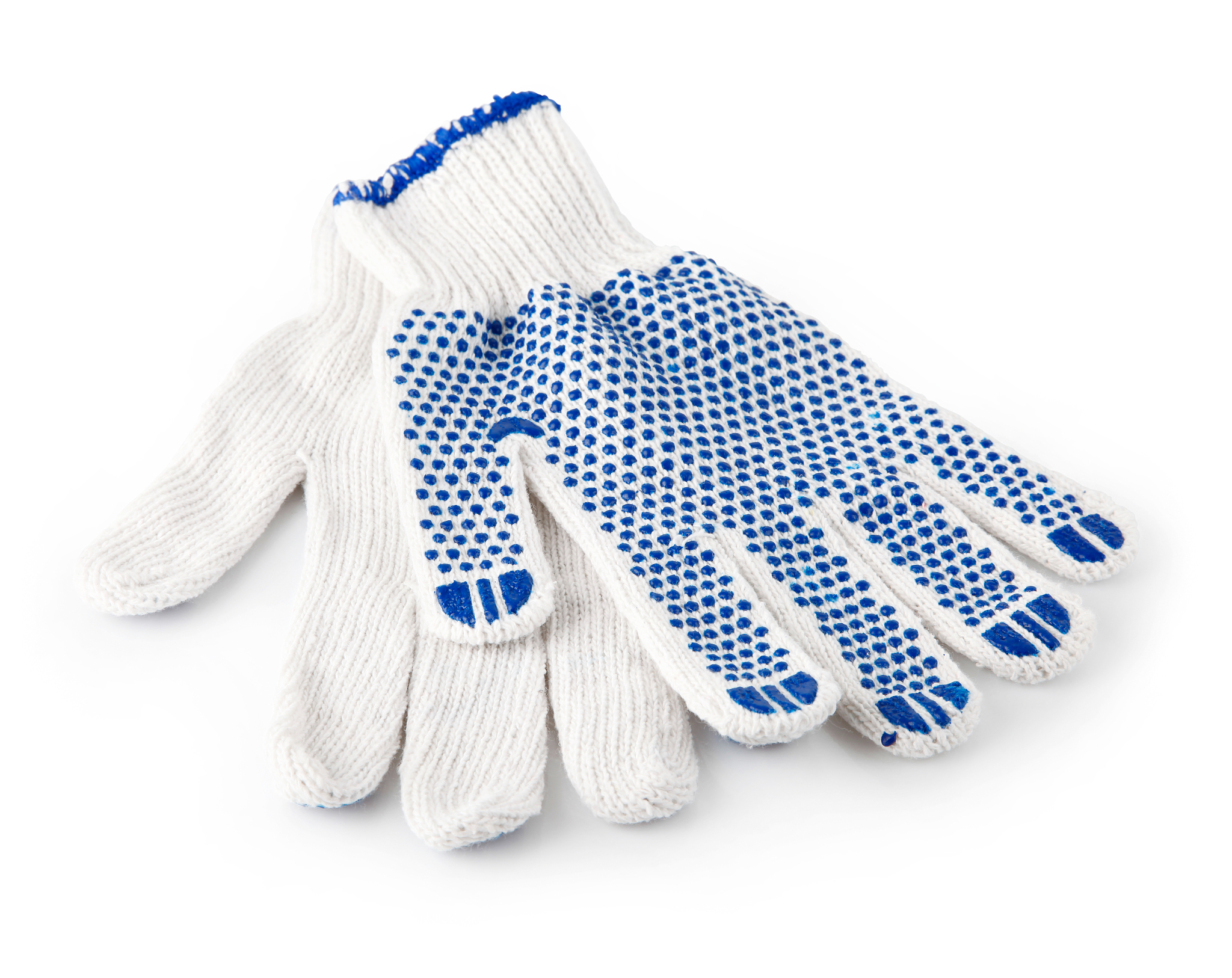 white working gloves isolated