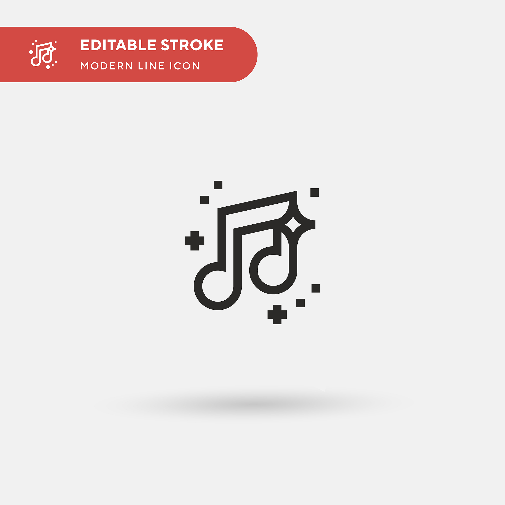 musical note simple icon