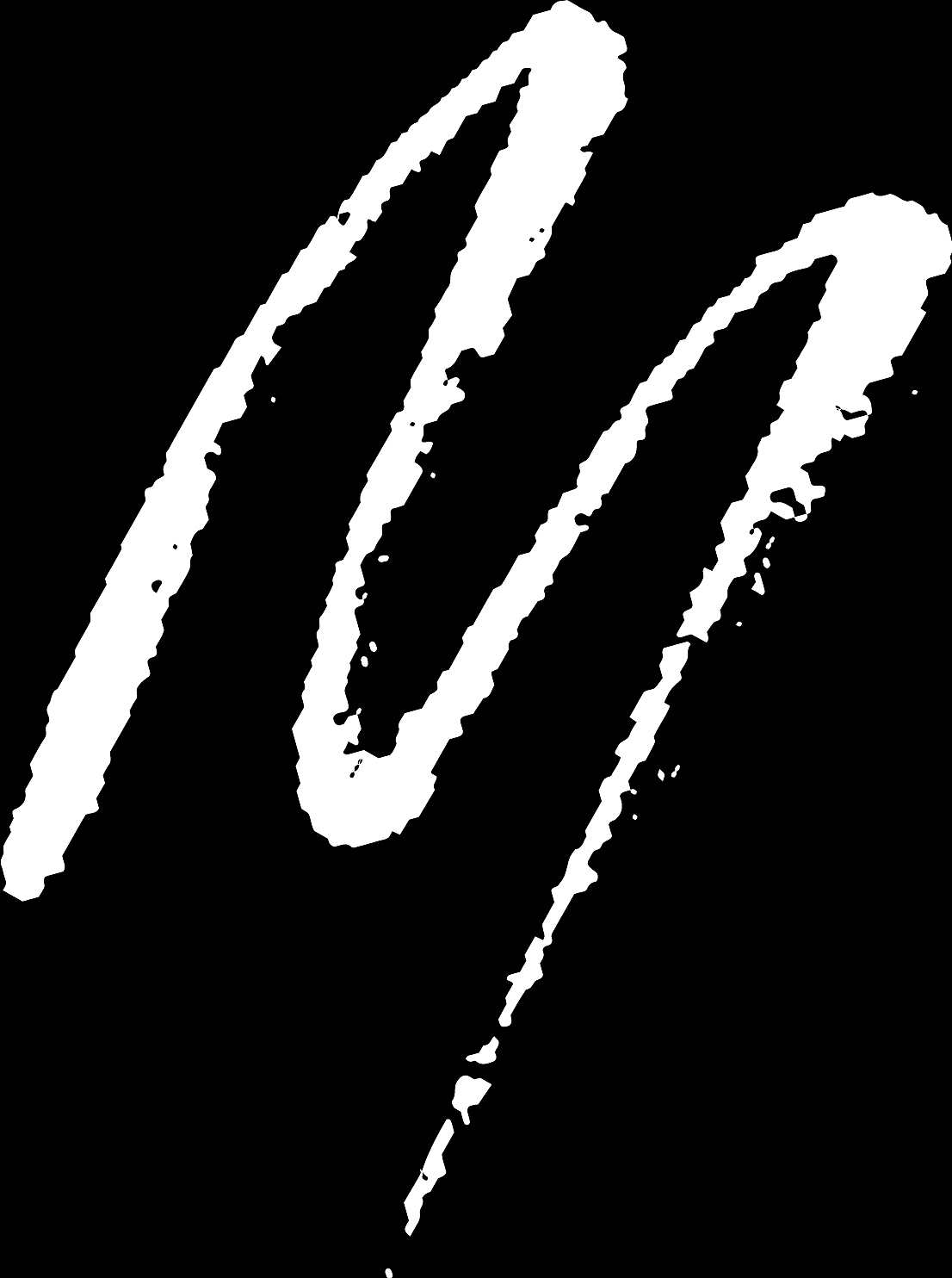 letter y handwritten by dry brush rough strokes