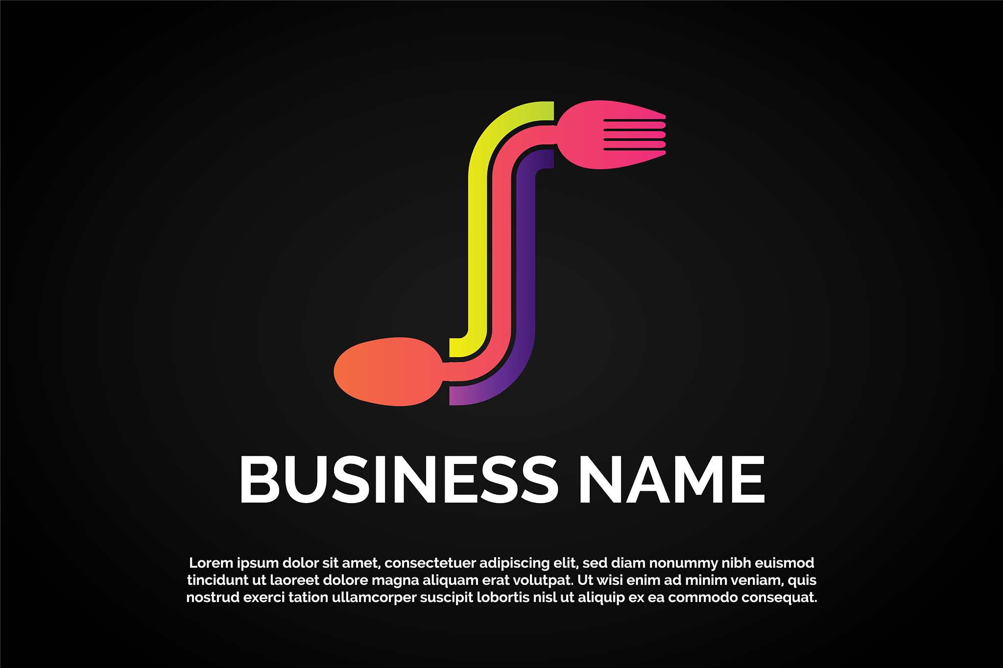 unique logo template restaurant letter f or s