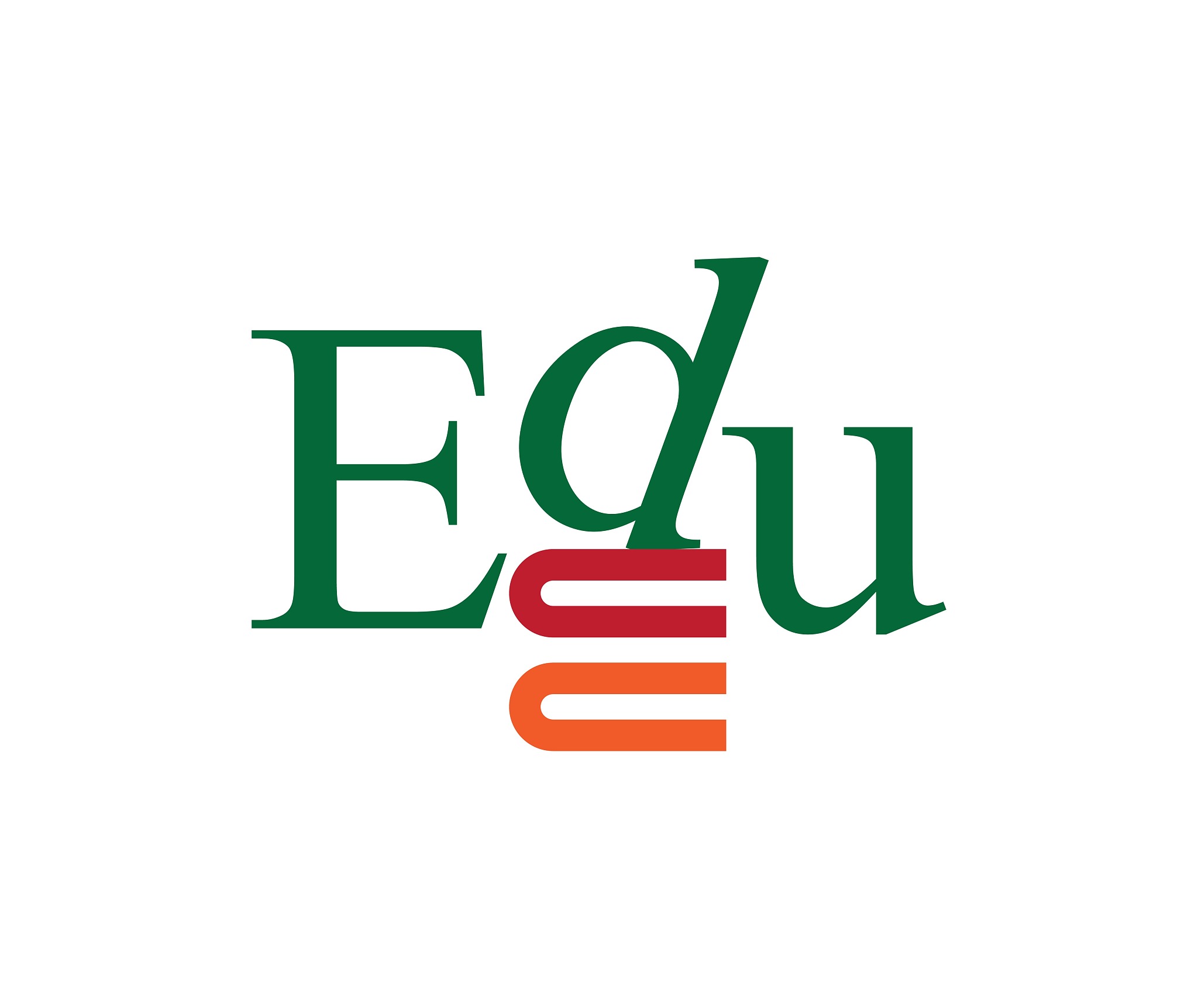 edu logo concept design