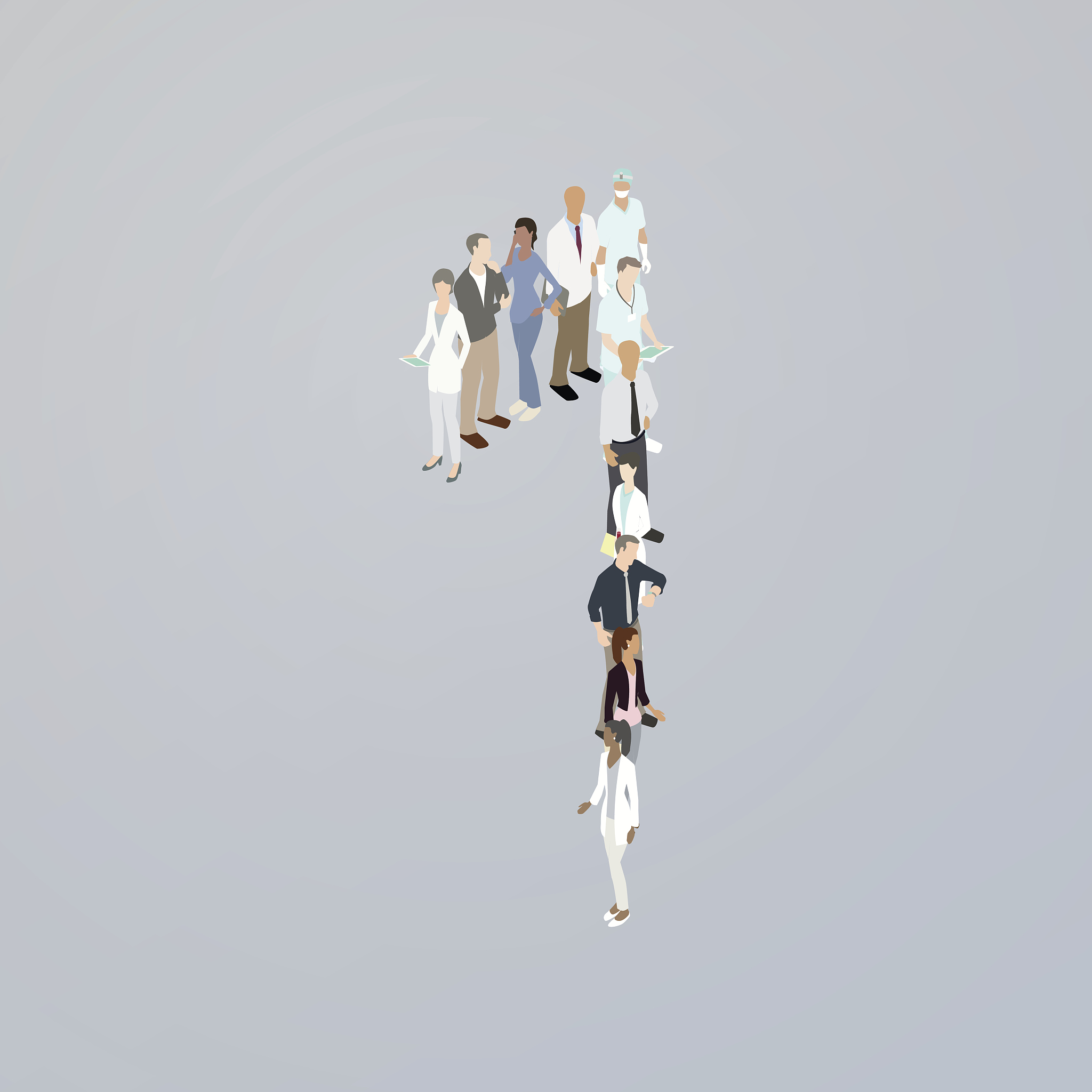 doctors forming the number one