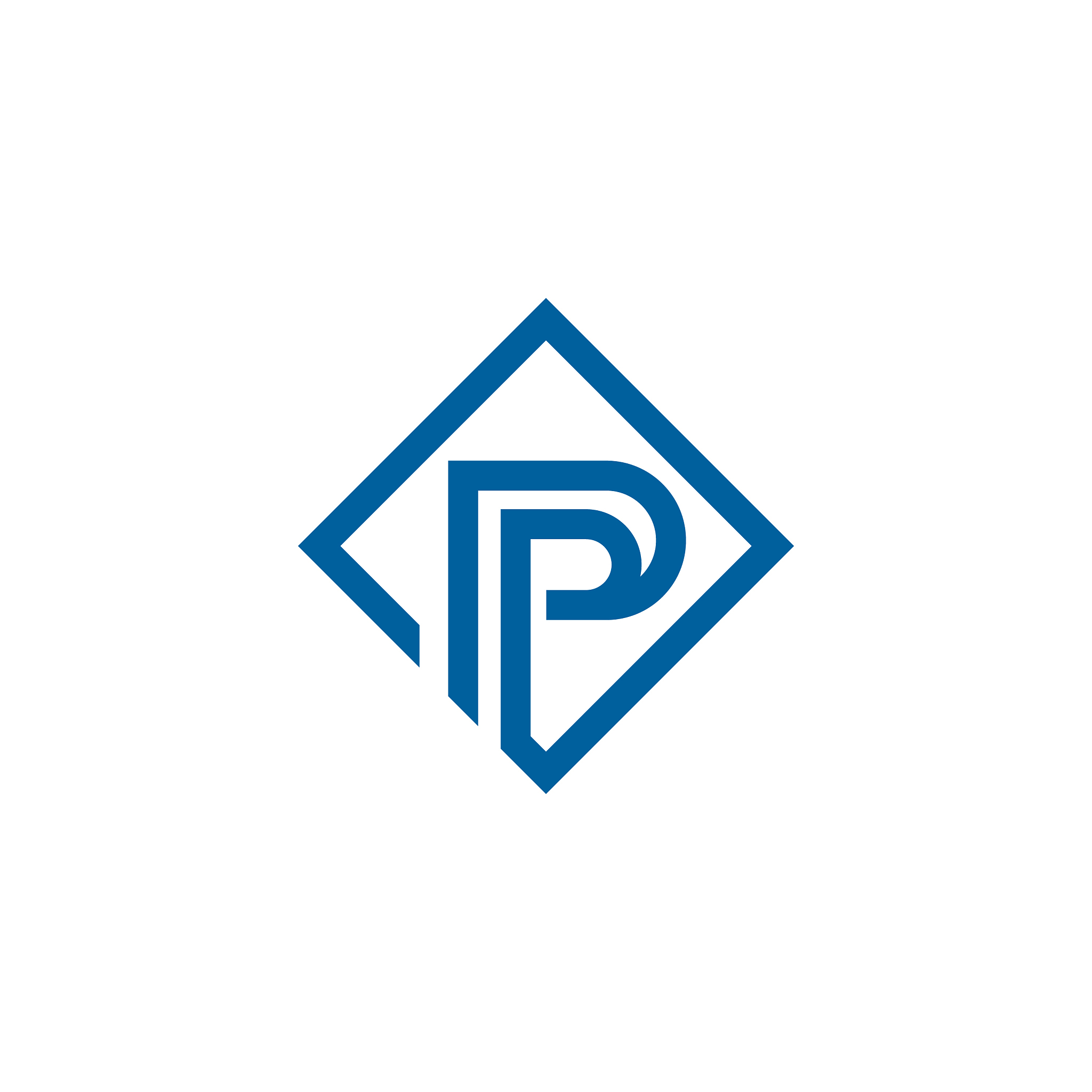 p letter logo template