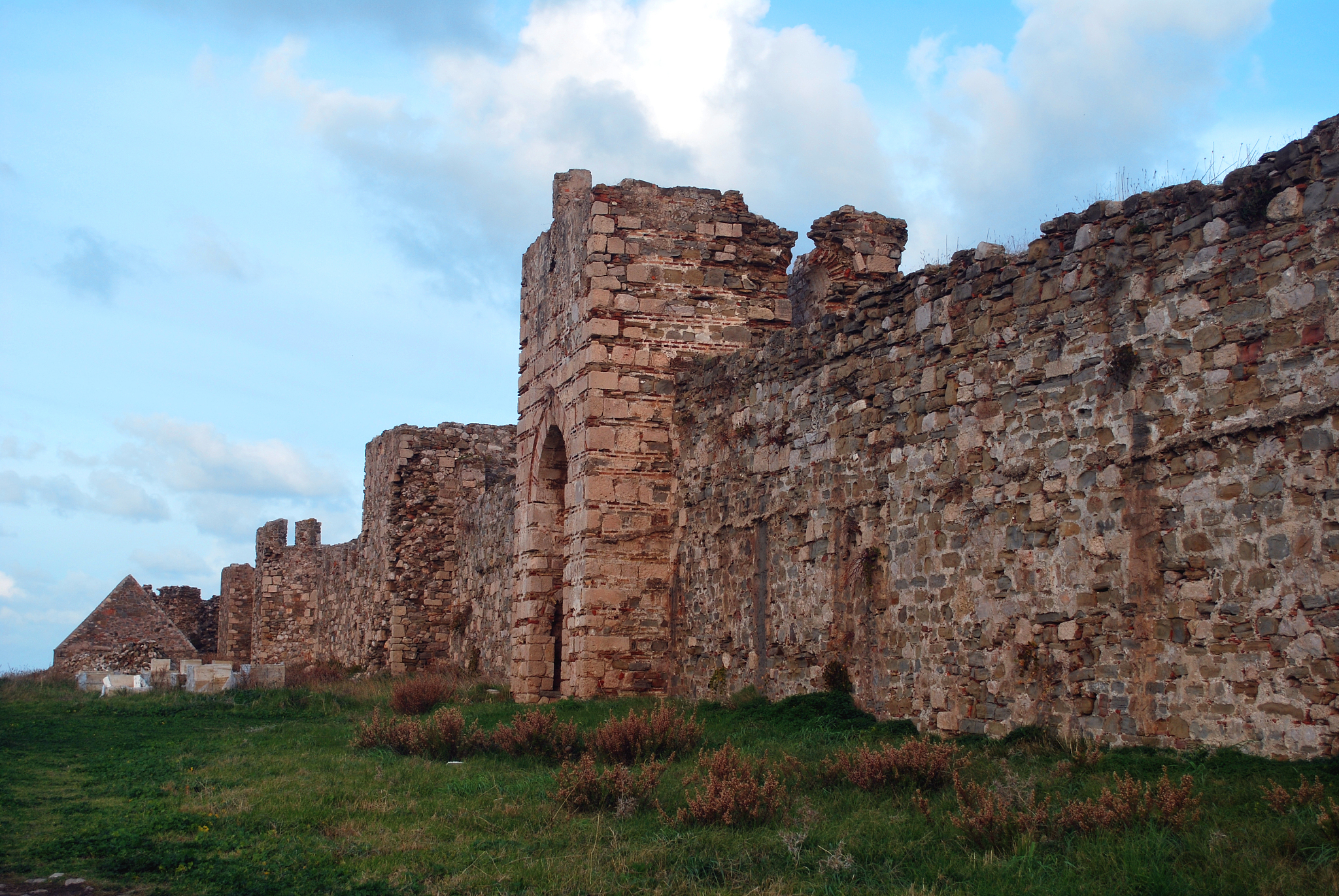 the castle of methoni in the port town of methoni, messenia, gre