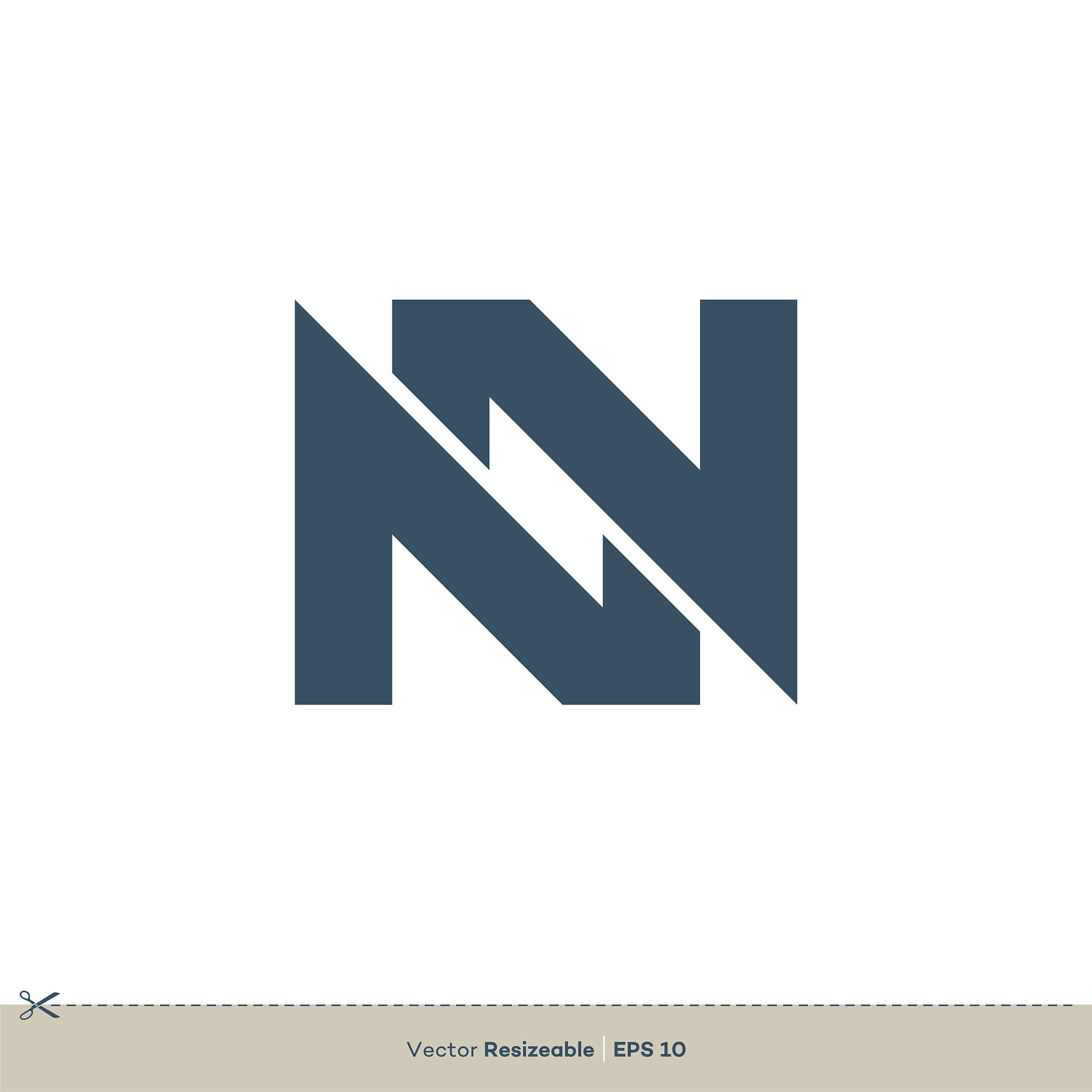 n letter vector logo template illustration design. vector eps 10