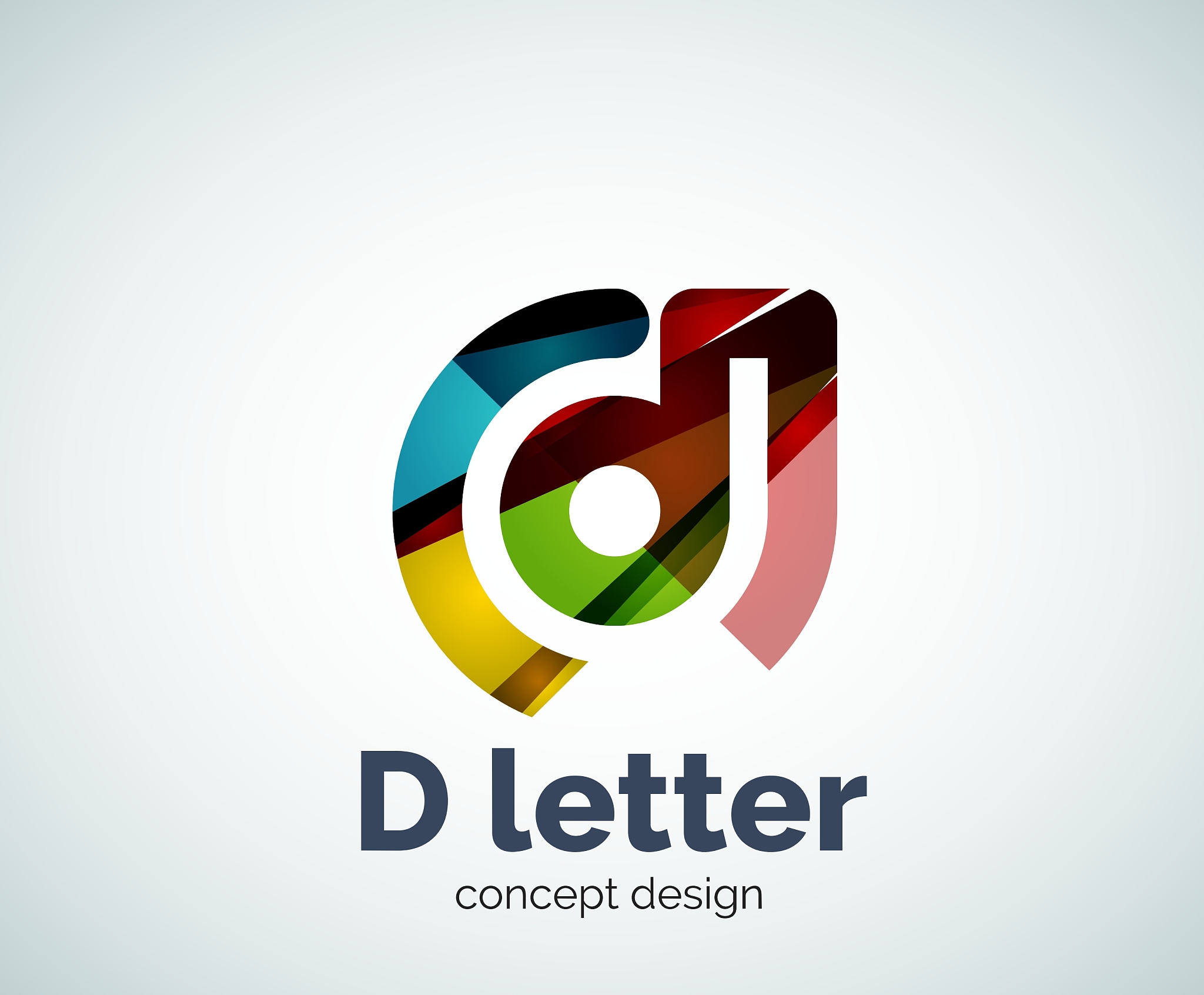 b letter concept logo template