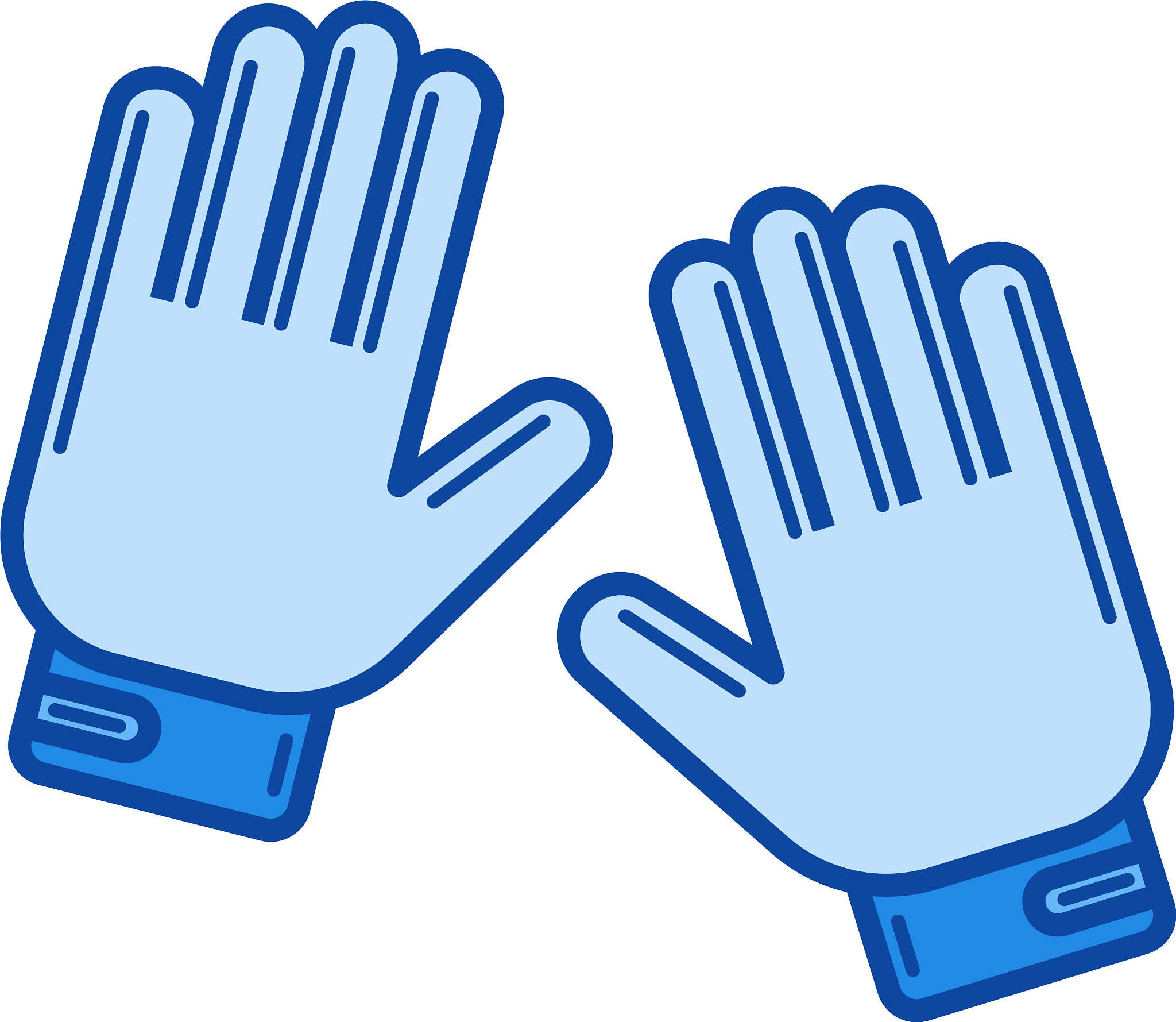 moto gloves line icon