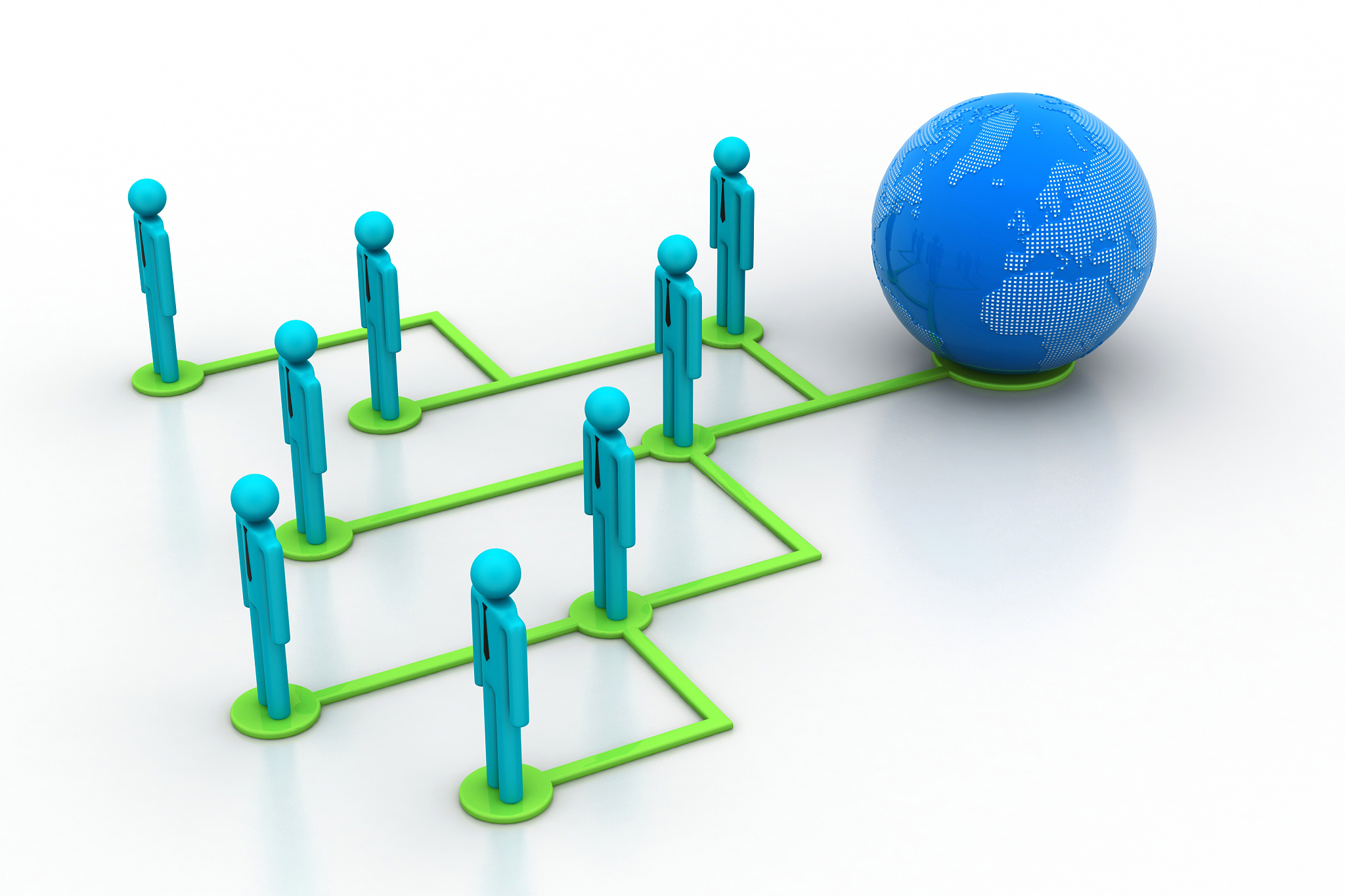concept of global business network