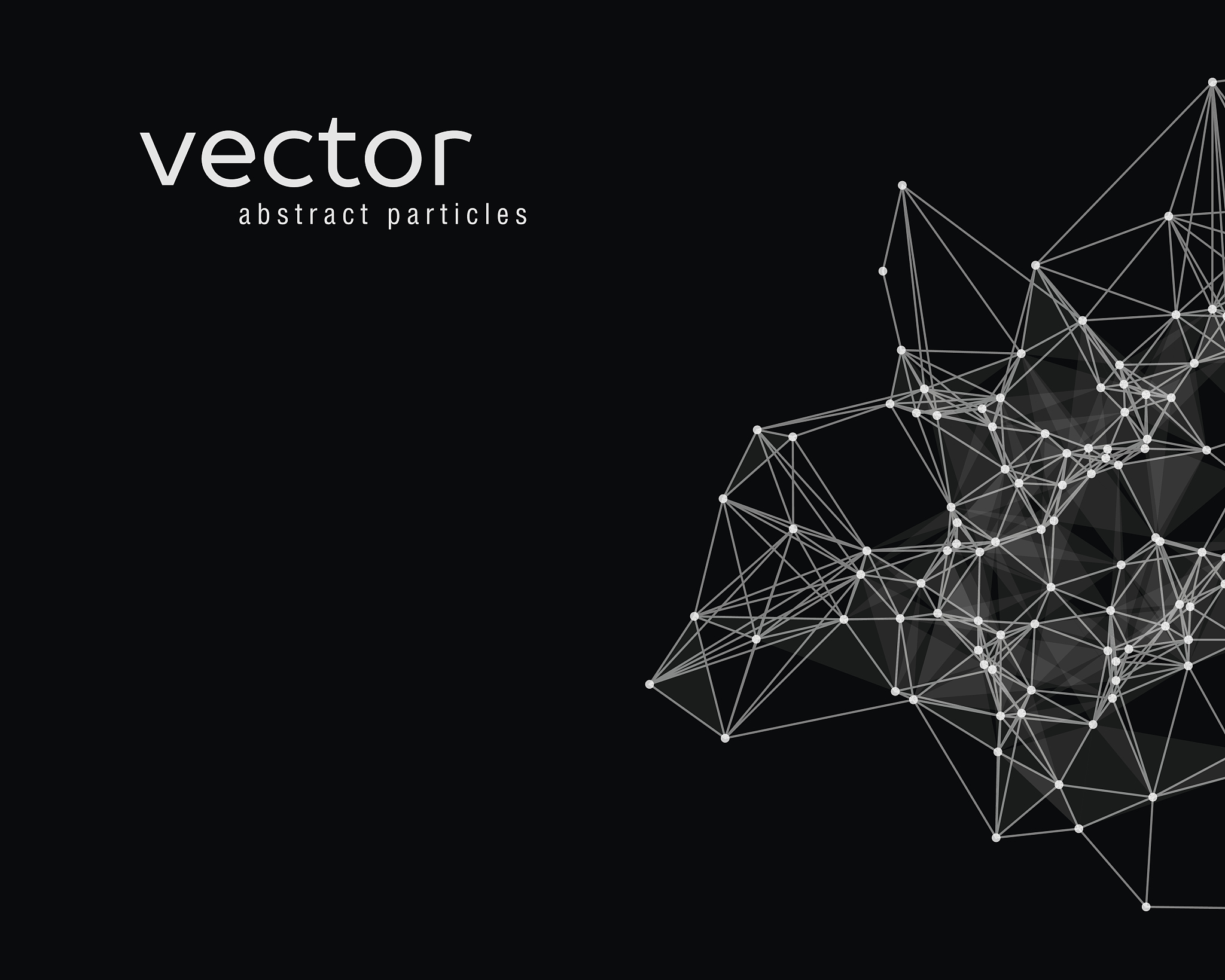 vector abstract particles