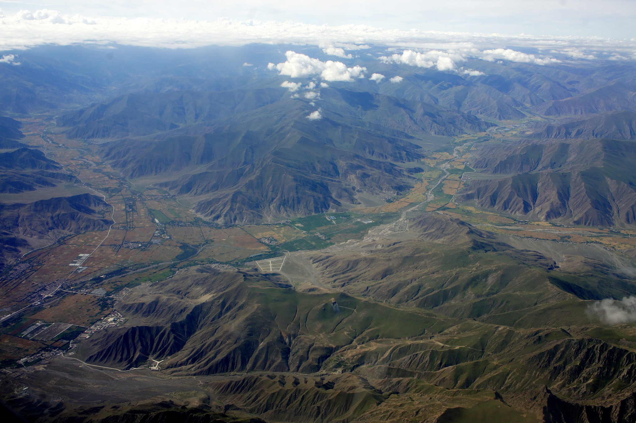 views from an aeroplane window