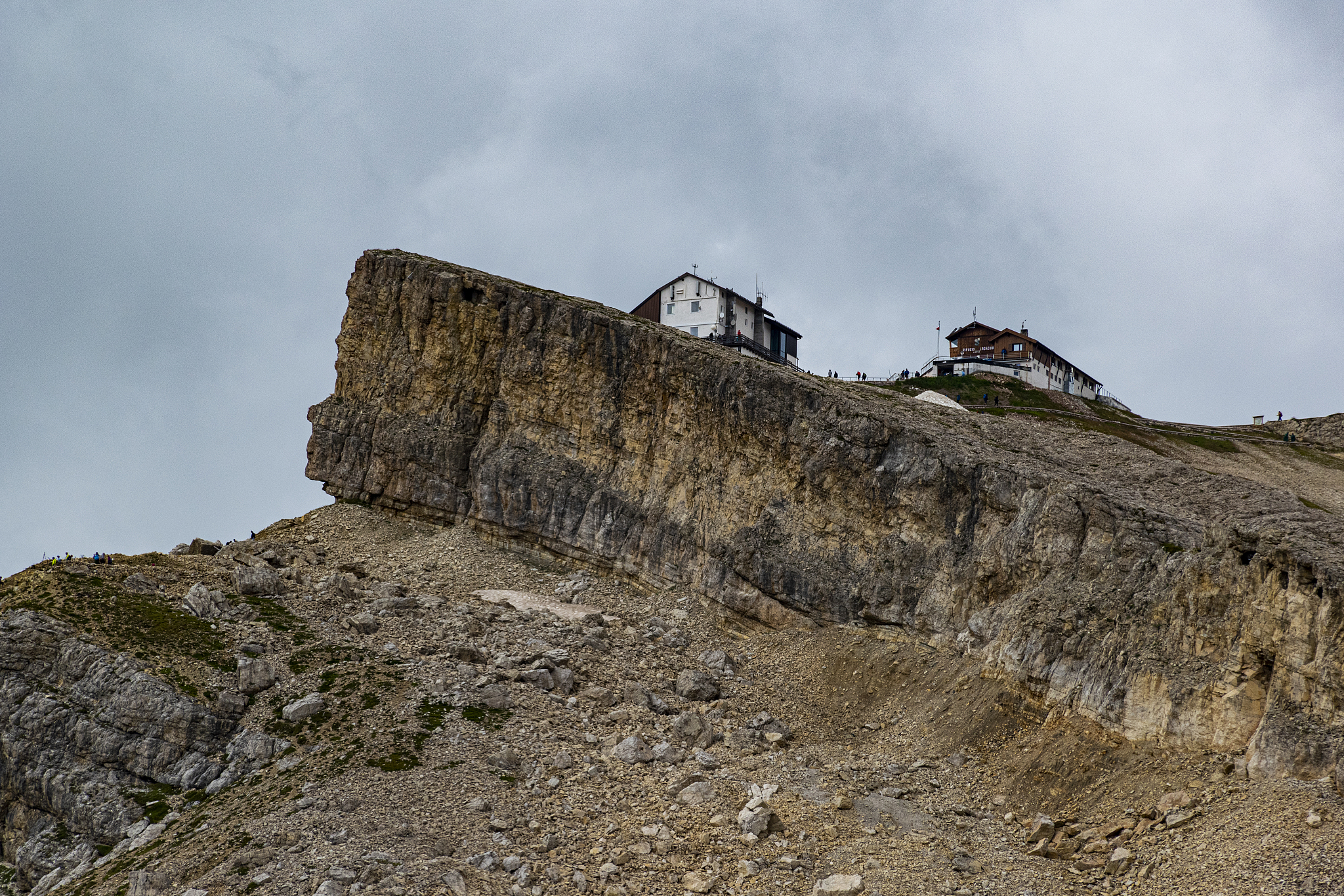 alpine refuge on the dolomites two