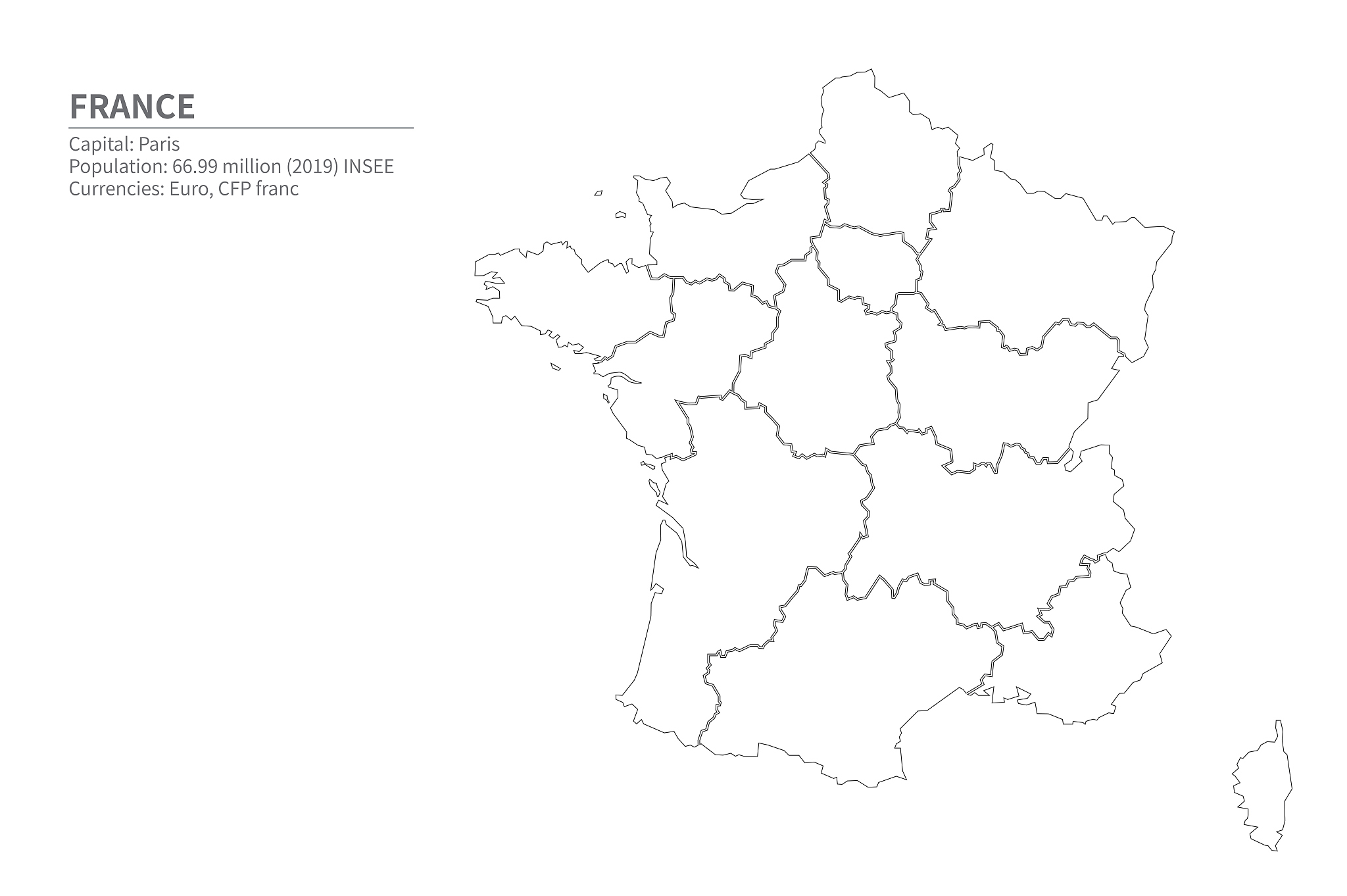 france map. france vector of european countries