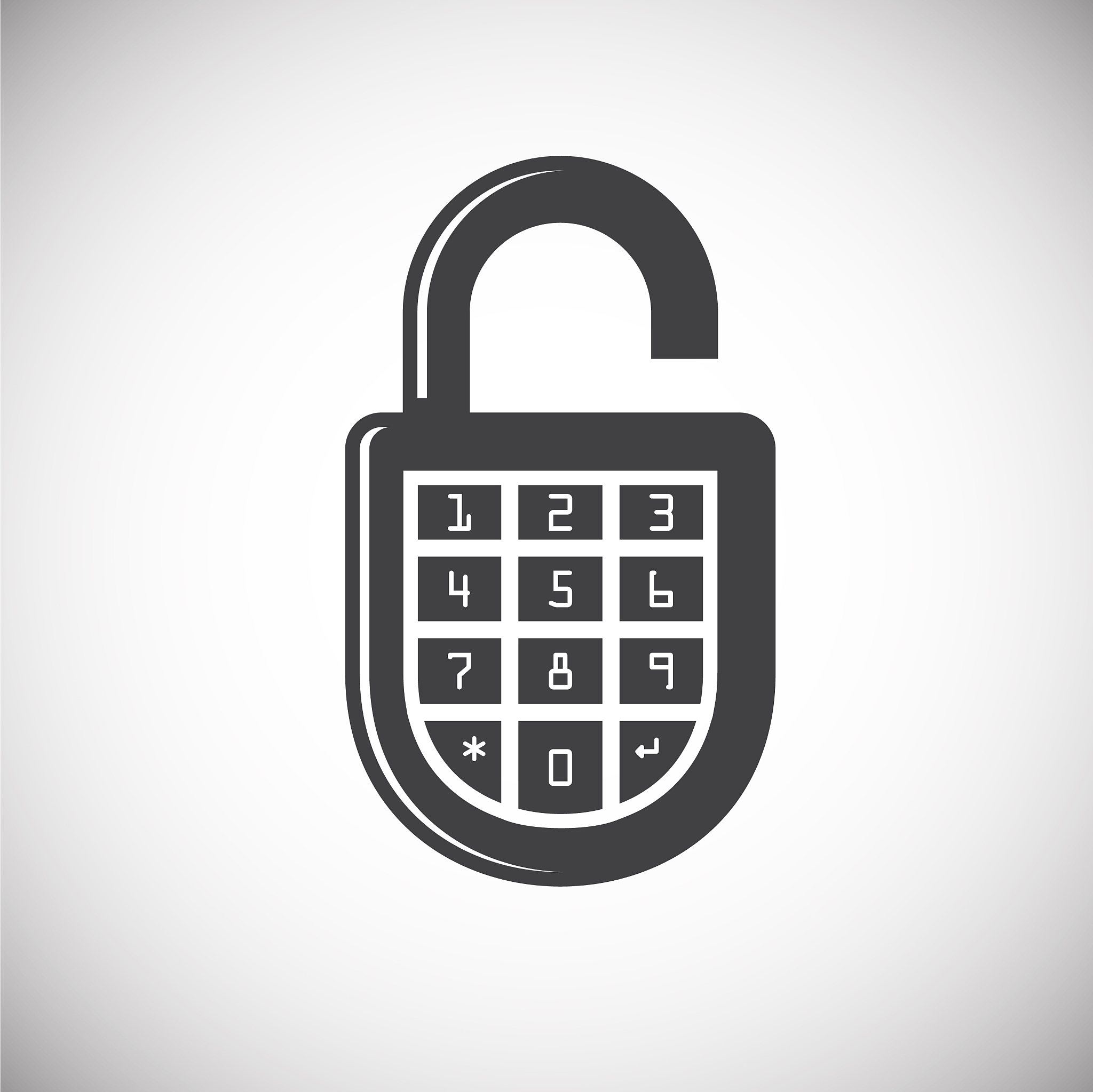 password related icon on background for graphic